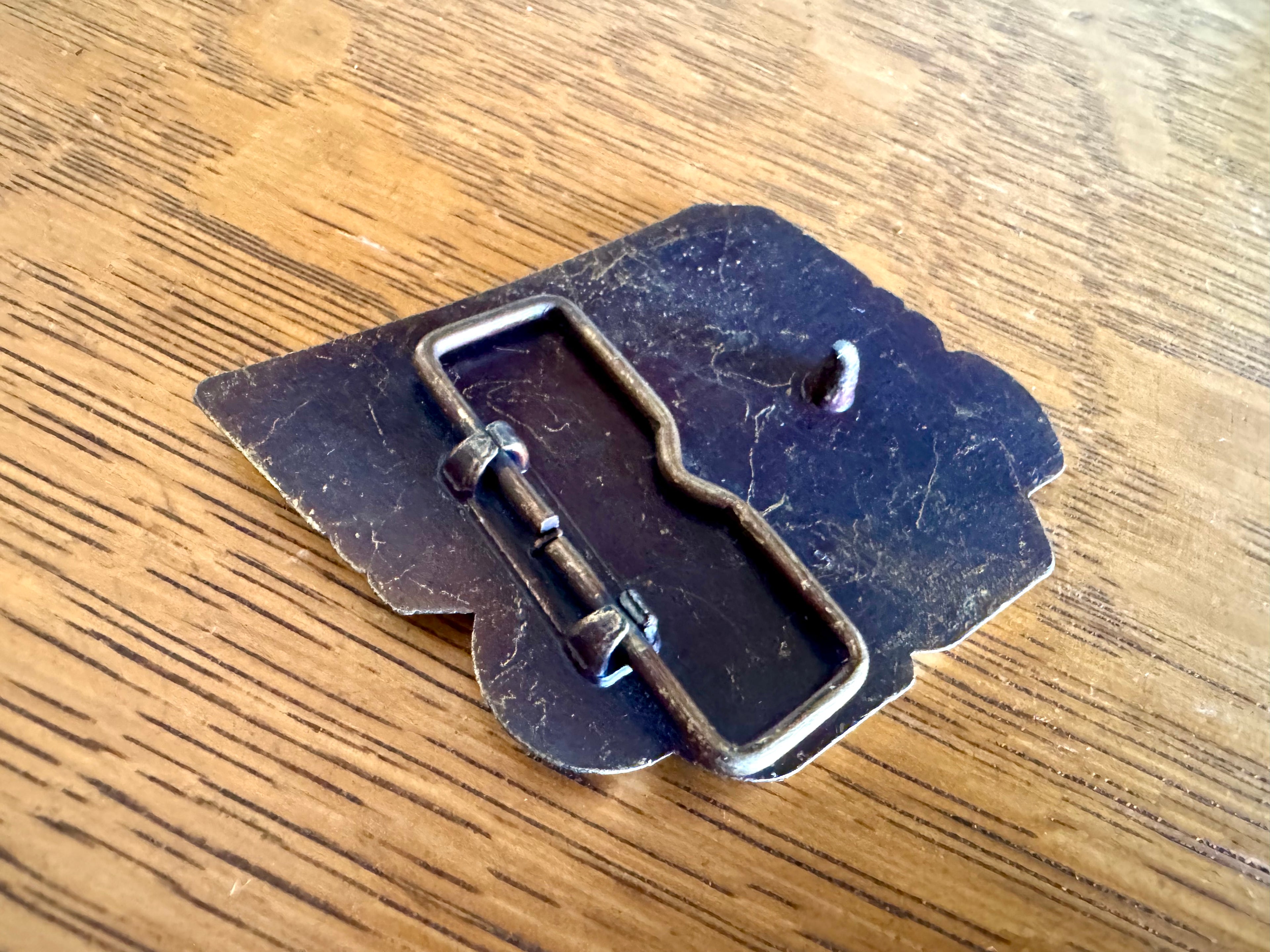 Vtg Brass USA Olympics Belt Buckle | 1988 USA Olympics Buckle