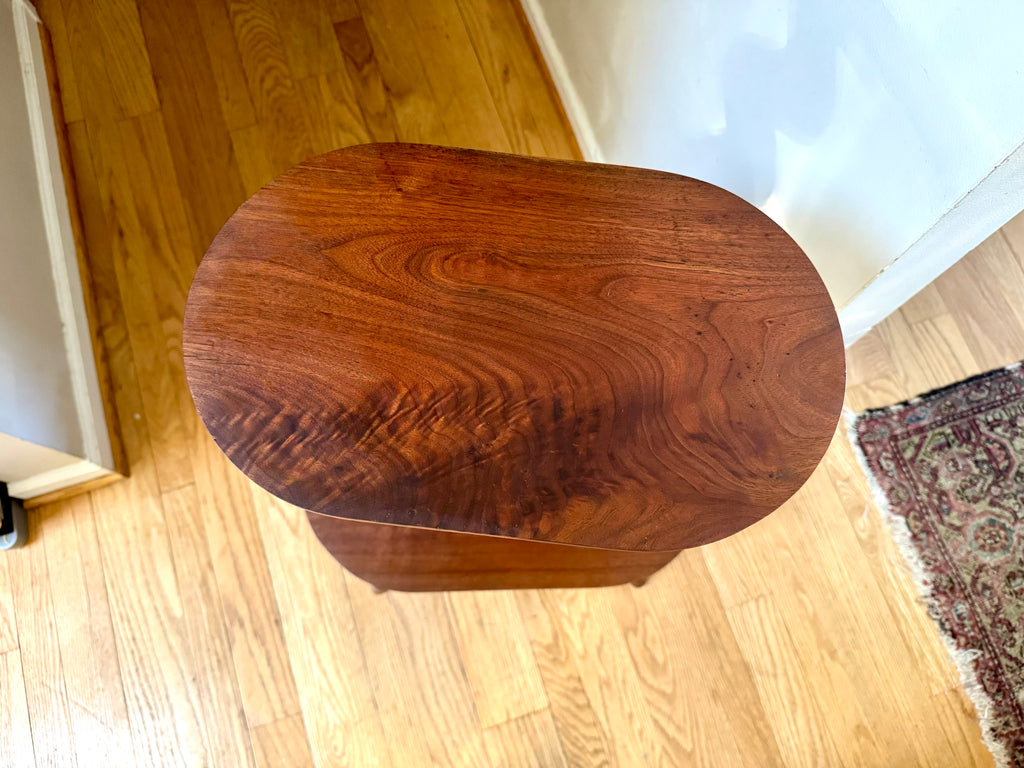 Vtg Wooden 2 Tiered Barley Twist Table | Turned Wood legged Unique Table