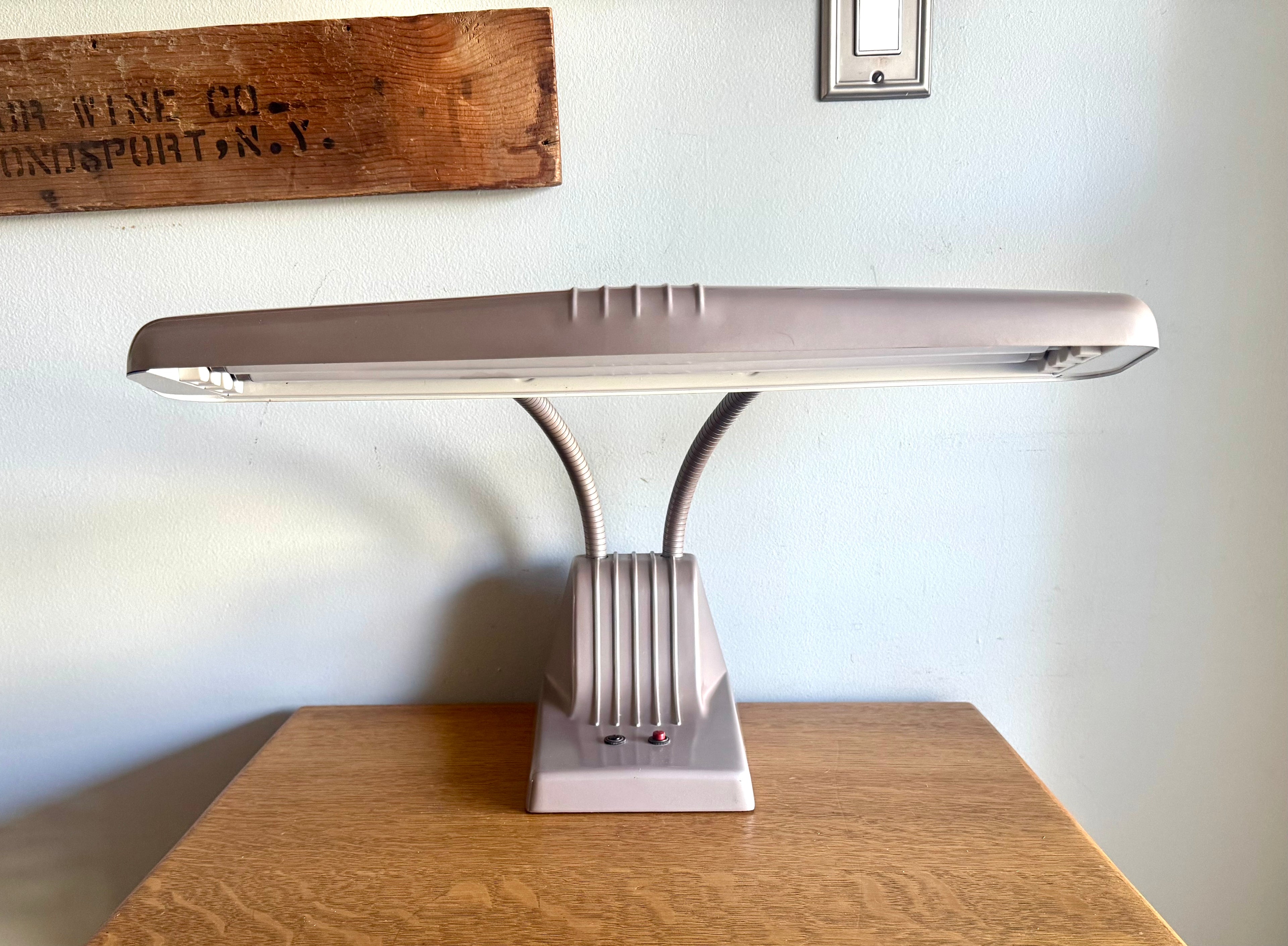 Vtg Dazor Model 1000 Desk Lamp | Industrial Dazor 1000 Lamp