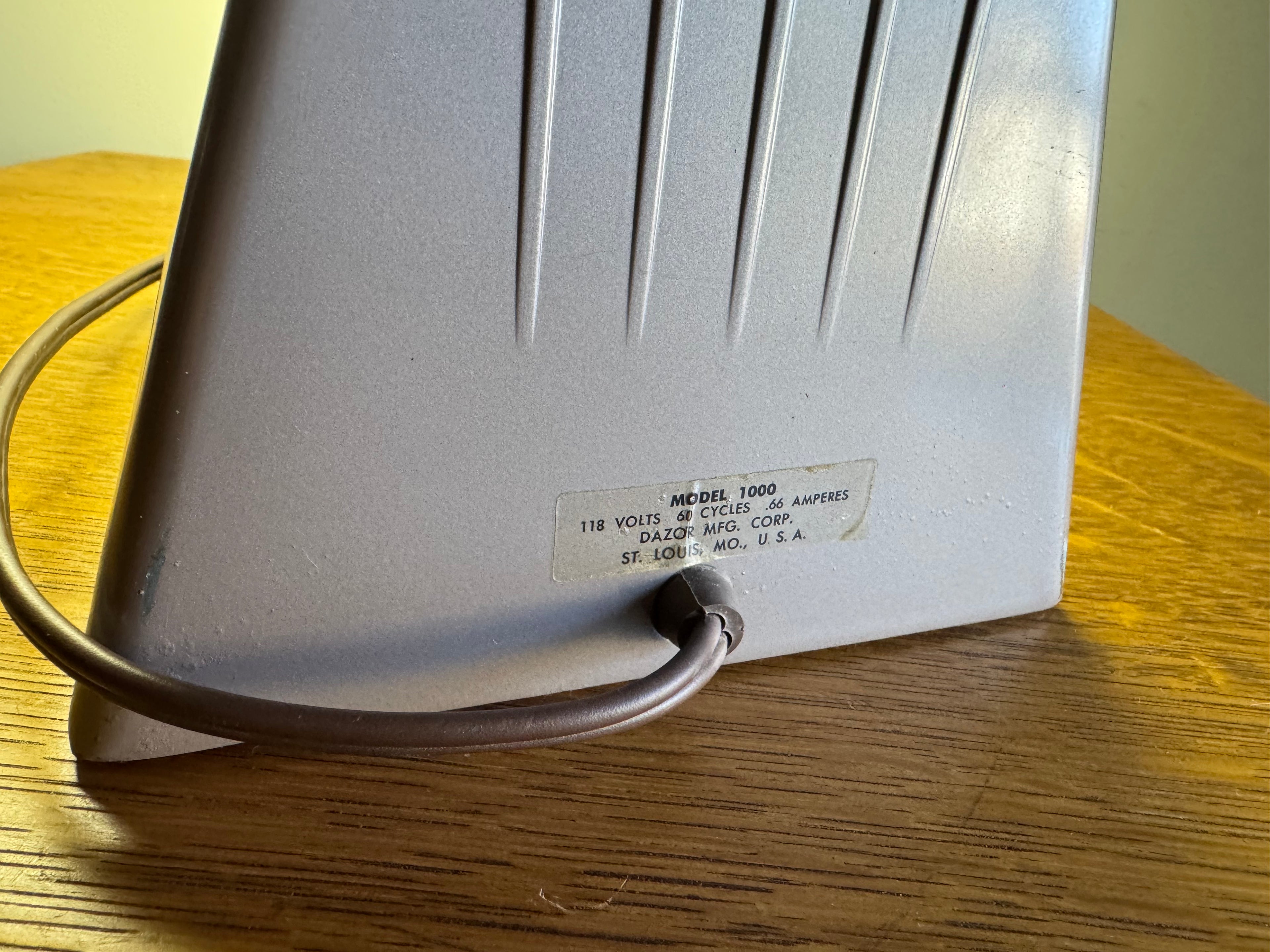 Vtg Dazor Model 1000 Desk Lamp | Industrial Dazor 1000 Lamp
