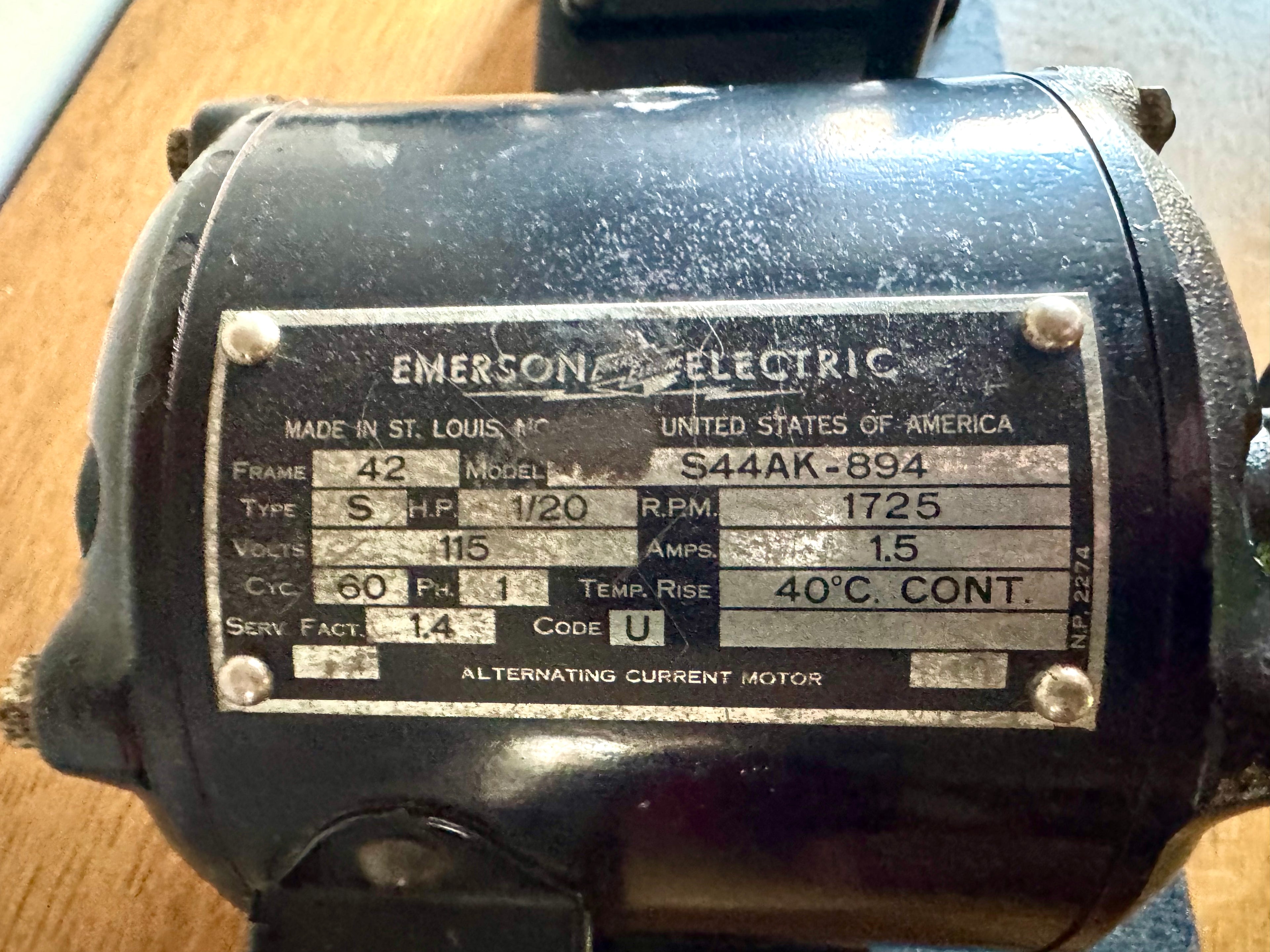 Cenco Rotator 74350 with Emerson Electric A-C S44AK-894 Motor (2 Avail)