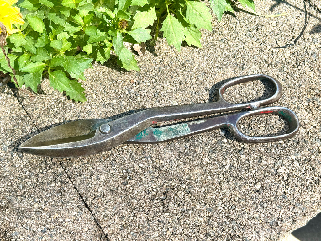 Vtg 12” Pexto Forged Steel Tin Snips ~ Forged Steel Pexto TIn Snips