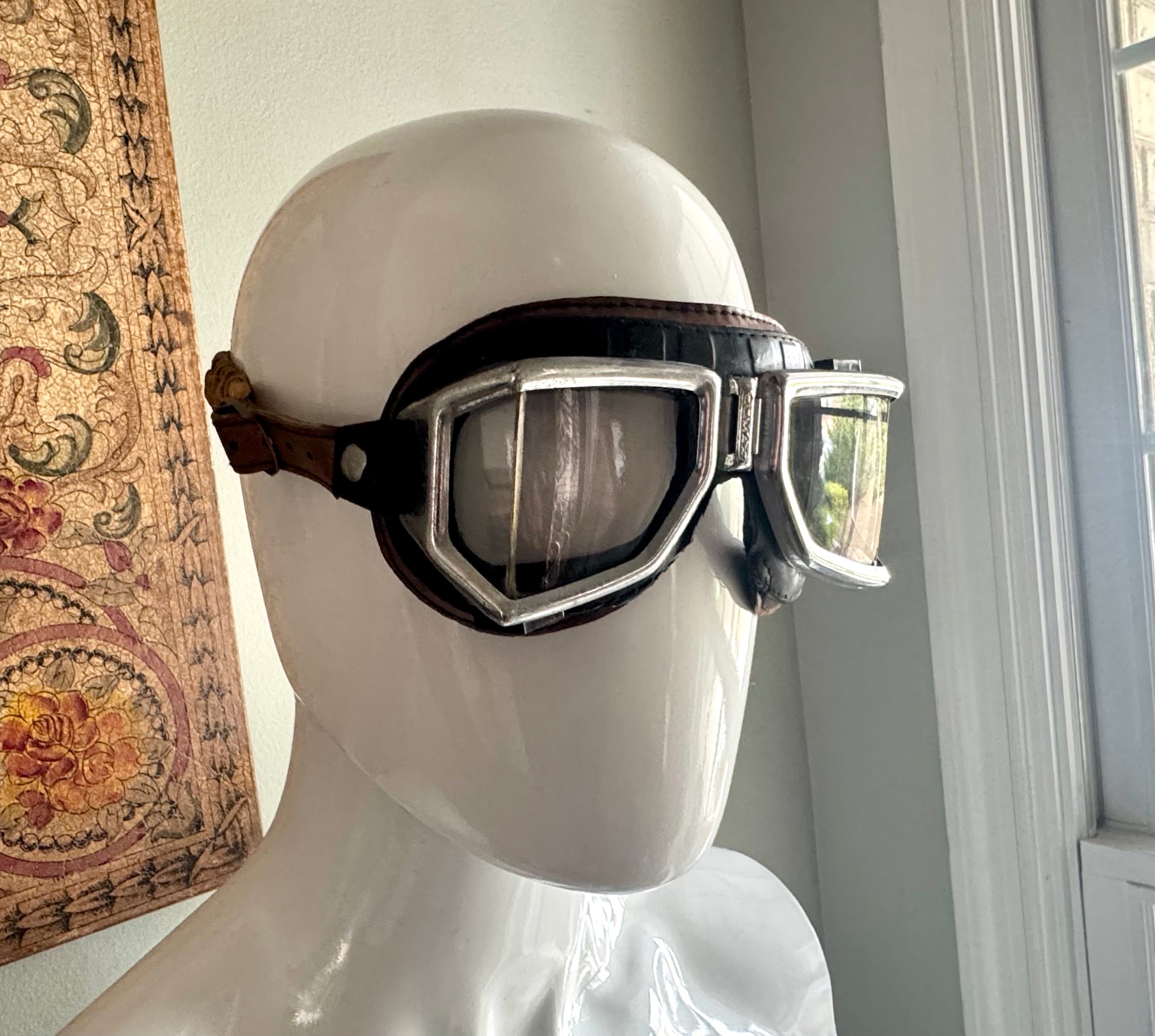 1950's Climax Flying/Motoring/Motorcycle Goggles ~ Climax Goggles