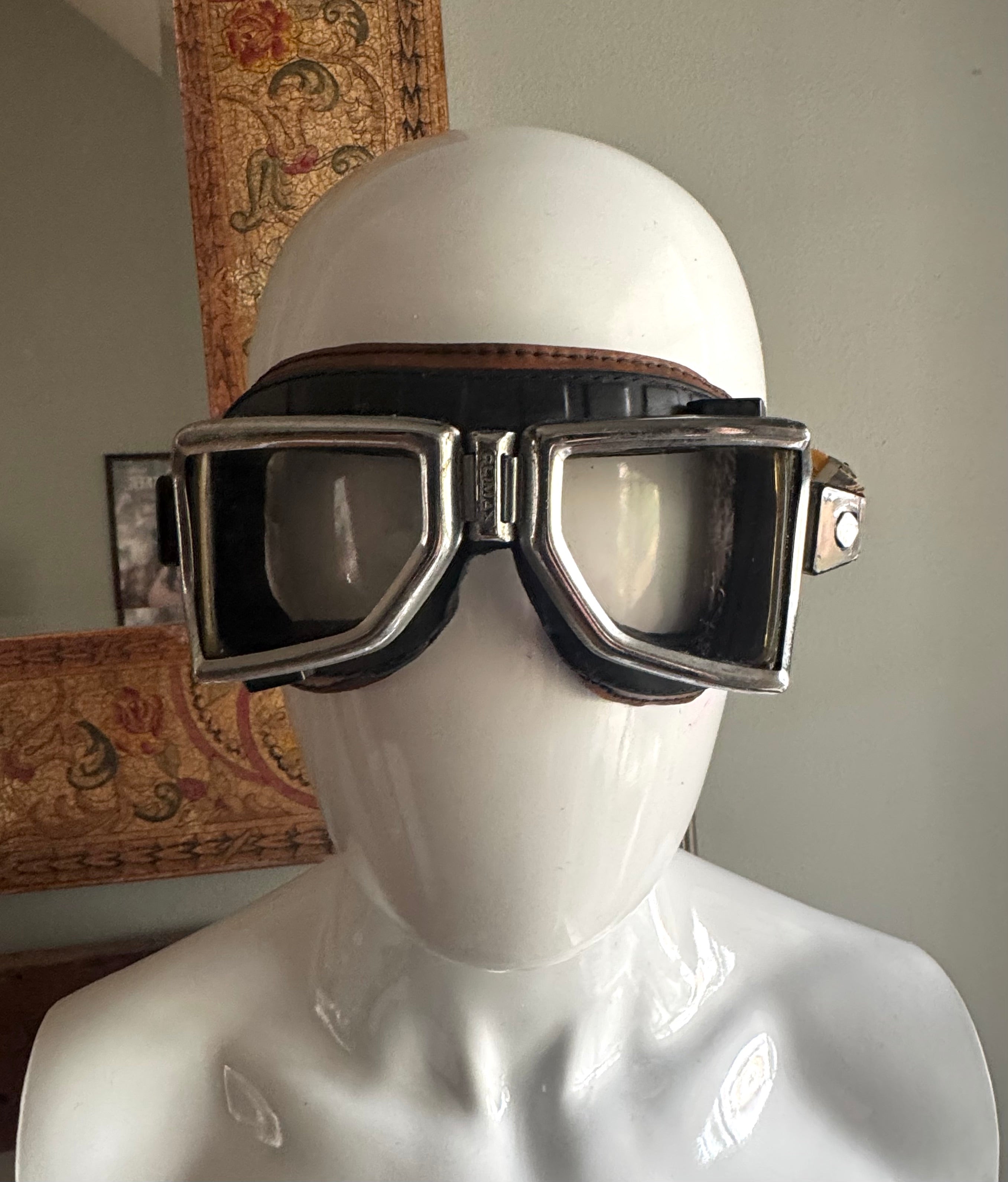 1950's Climax Flying/Motoring/Motorcycle Goggles ~ Climax Goggles