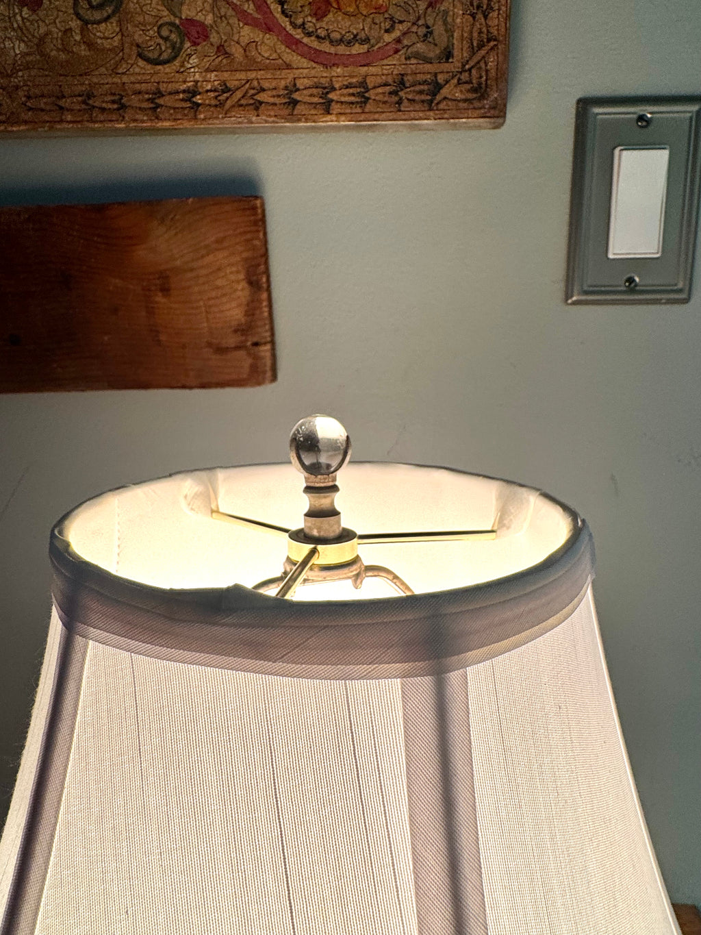 1950's Cut Crystal Lamp | Three Way Crystal Lamp