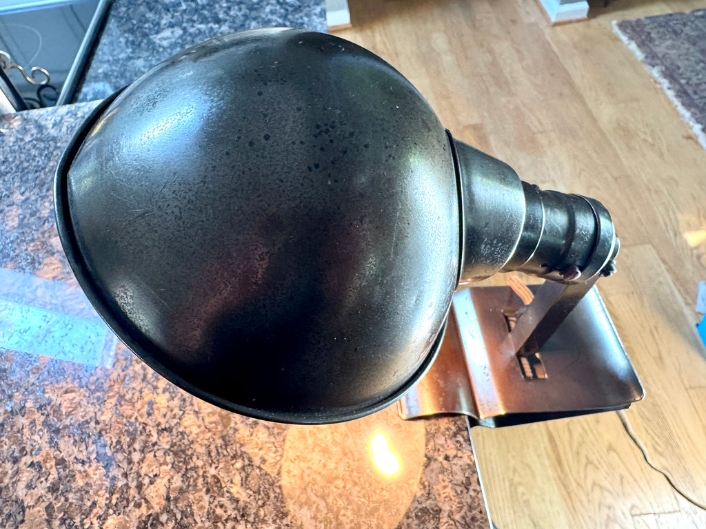 Vtg Industrial Farberware Adjusto-lite Clamp Lamp ~ Industrial Clamp Task Light