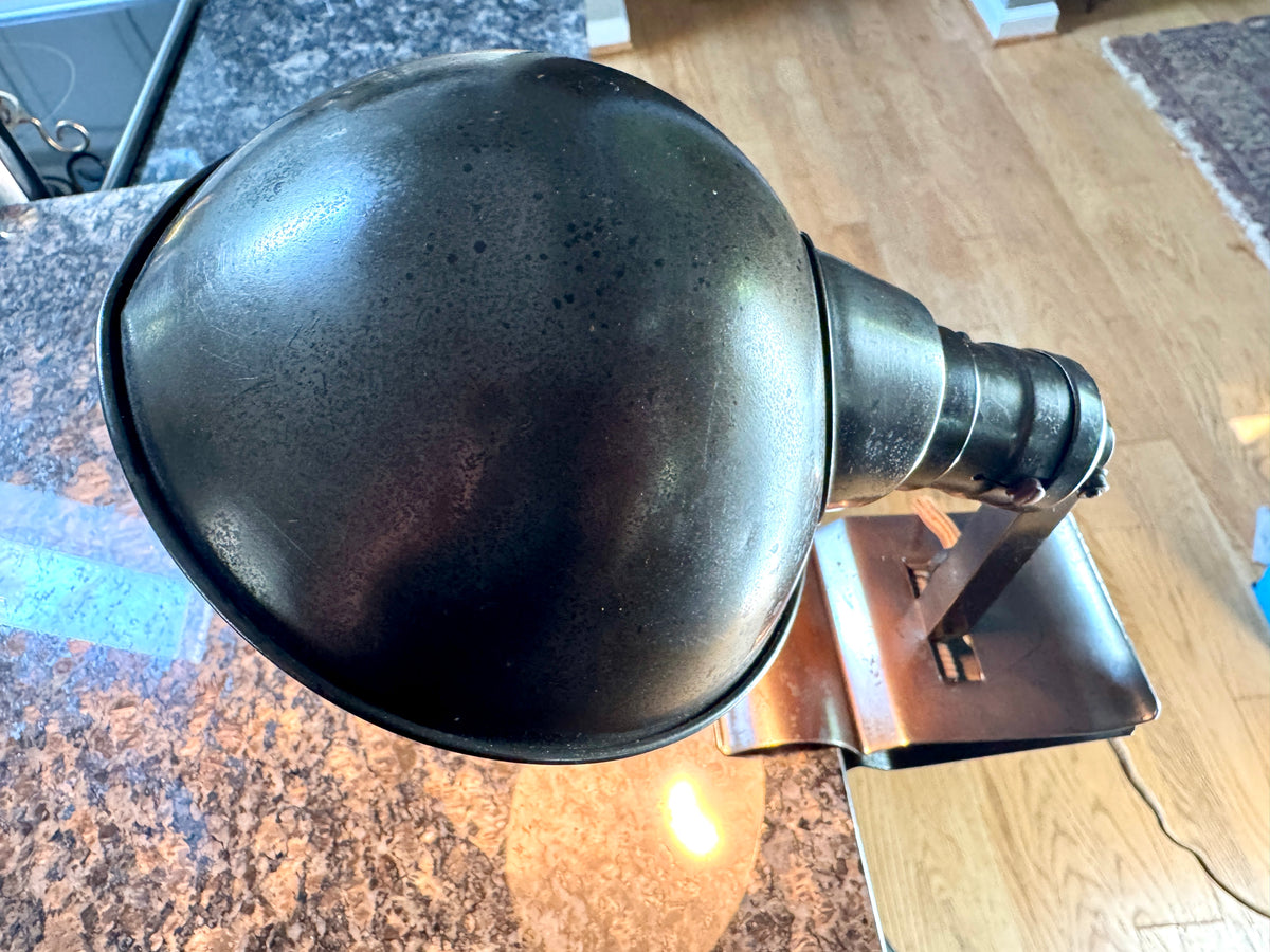 Vtg Industrial Farberware Adjusto-lite Clamp Lamp ~ Industrial Clamp Task Light