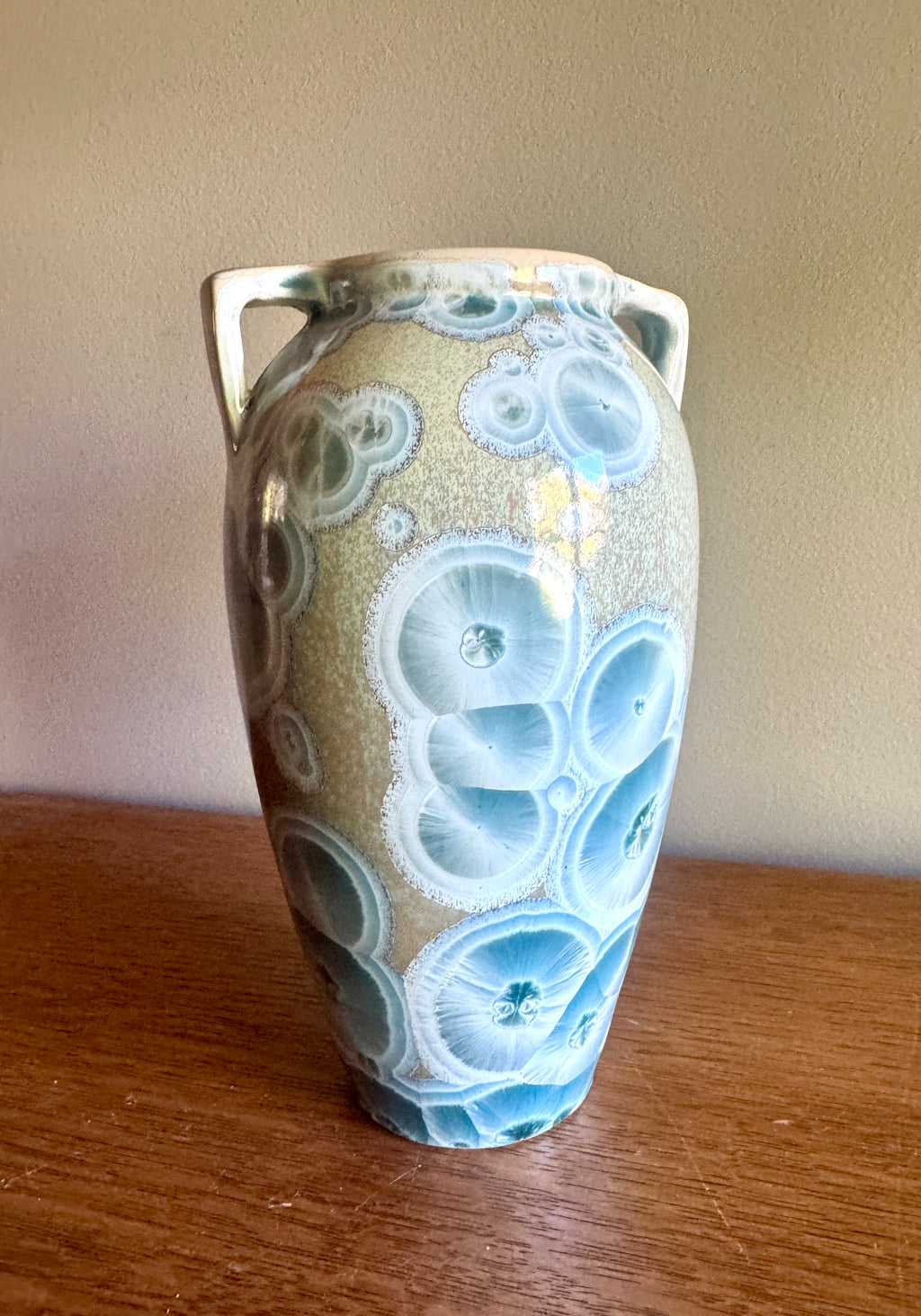 John Mankameyer MANKA Crystalline Glaze Studio Pottery Vase ~ Manka Crystalline Glaze Vase