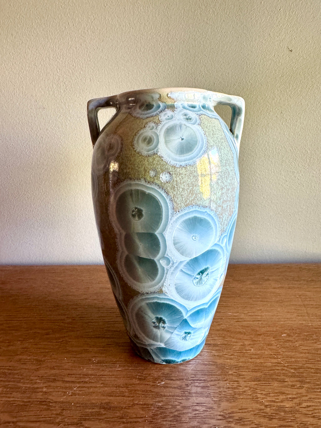 John Mankameyer MANKA Crystalline Glaze Studio Pottery Vase ~ Manka Crystalline Glaze Vase