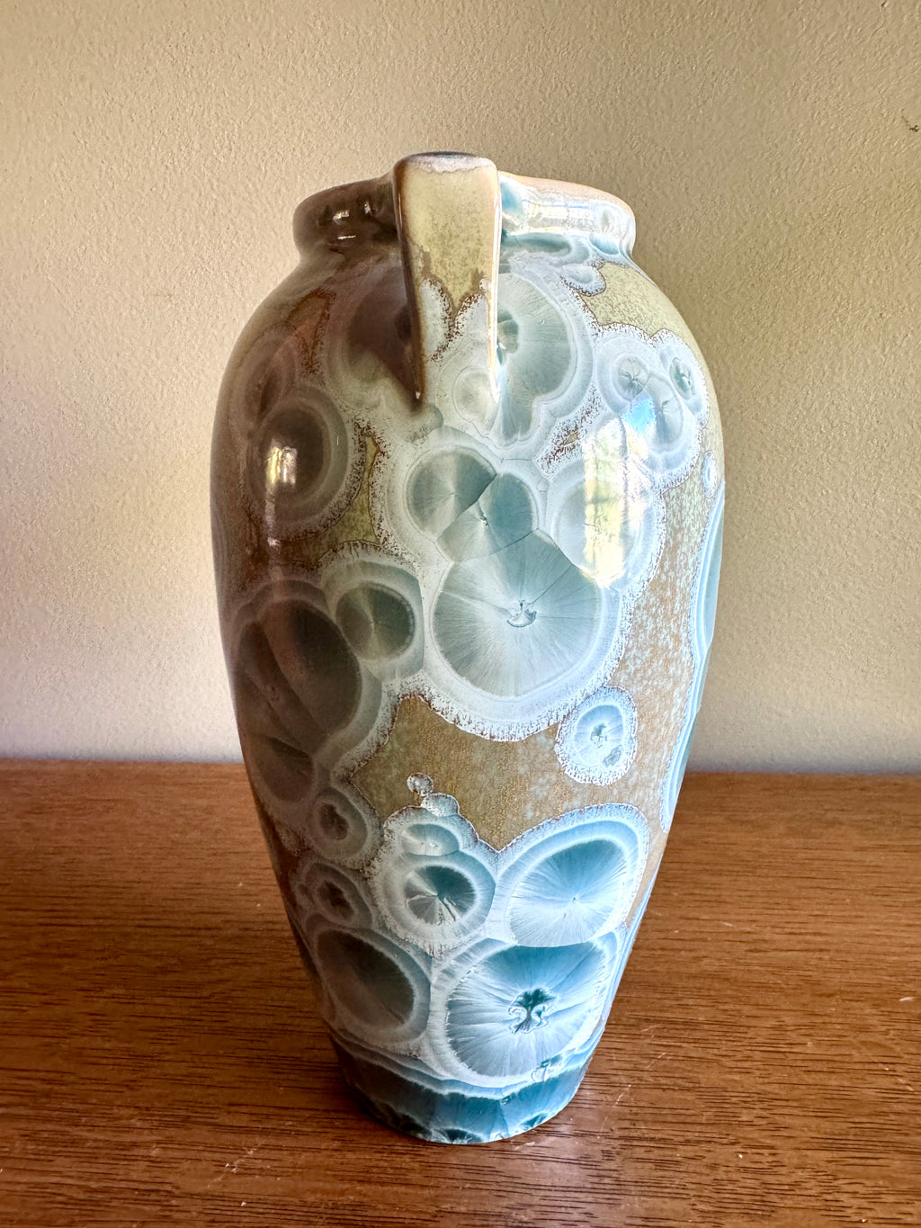 John Mankameyer MANKA Crystalline Glaze Studio Pottery Vase ~ Manka Crystalline Glaze Vase