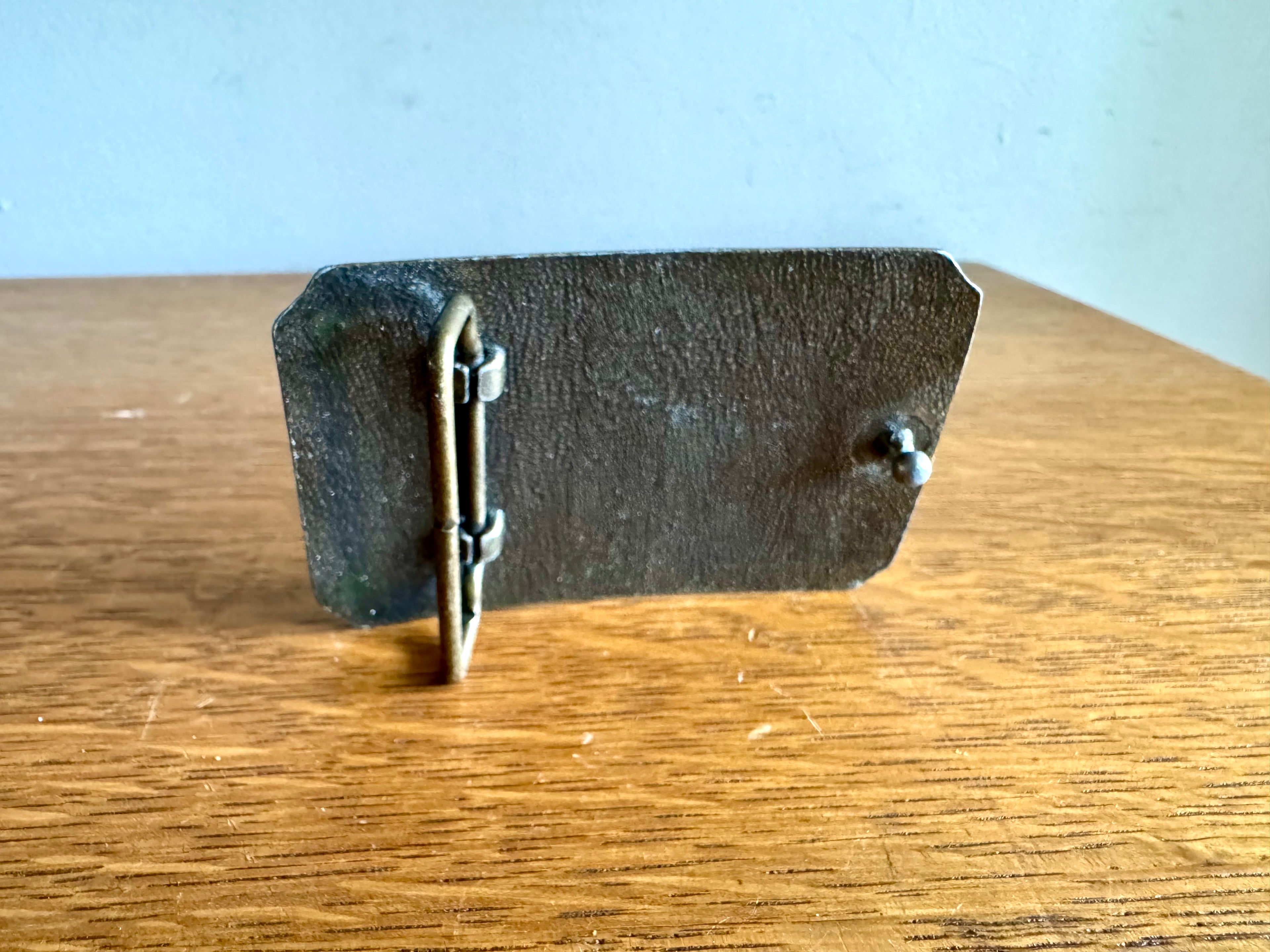 Vtg "The Old Country" Busch Gardens Brass Belt Buckle | Williamsburg VA Busch Gardens Belt Buckle
