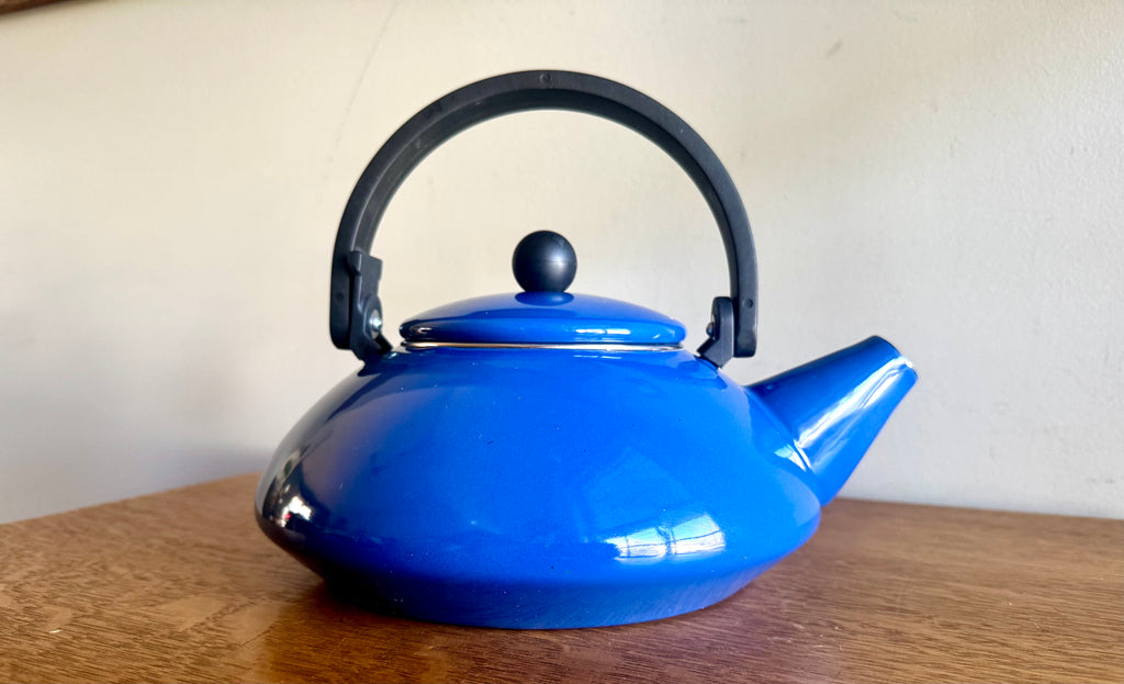 Le Creuset Tea Kettle Blue Enamel 1.5 Liters Steel | Blue Enamel Teapot Le Creuset
