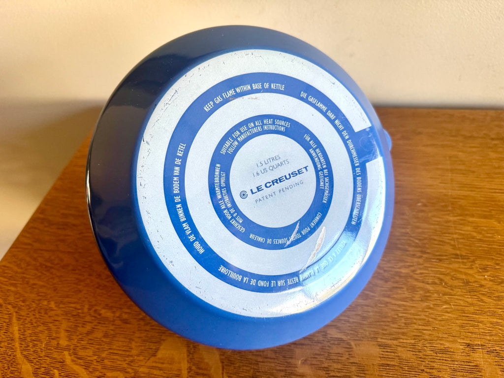 Le Creuset Tea Kettle Blue Enamel 1.5 Liters Steel | Blue Enamel Teapot Le Creuset