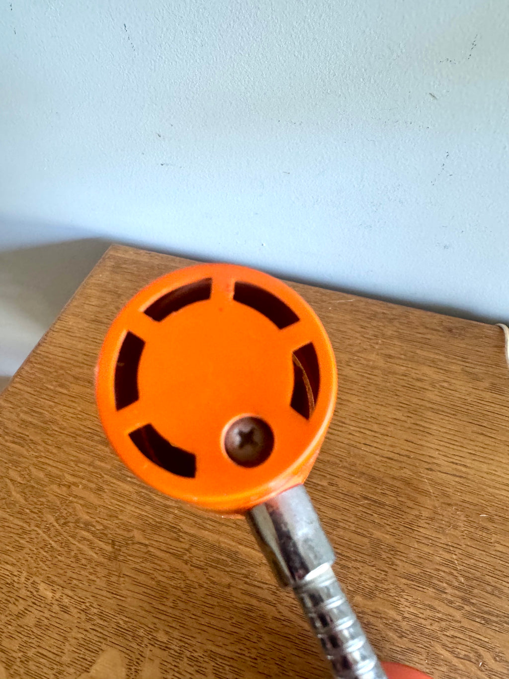 Vtg Orange MCM Penetray Corp. Gooseneck Lamp | Small Gooseneck Task Lamp