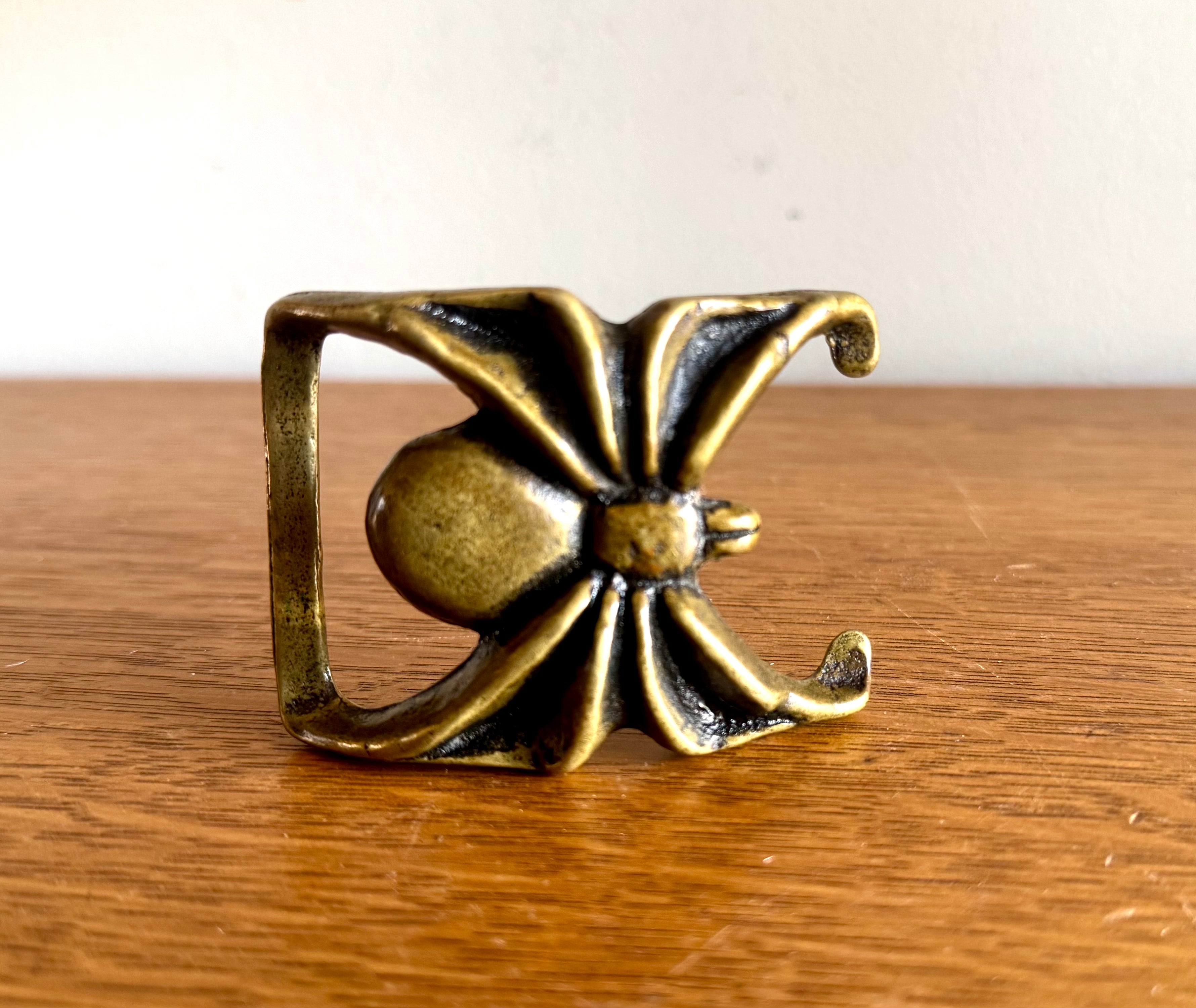 Vtg Solid Brass 70's Spide Belt Buckle | Spider Brass Belt Buckle