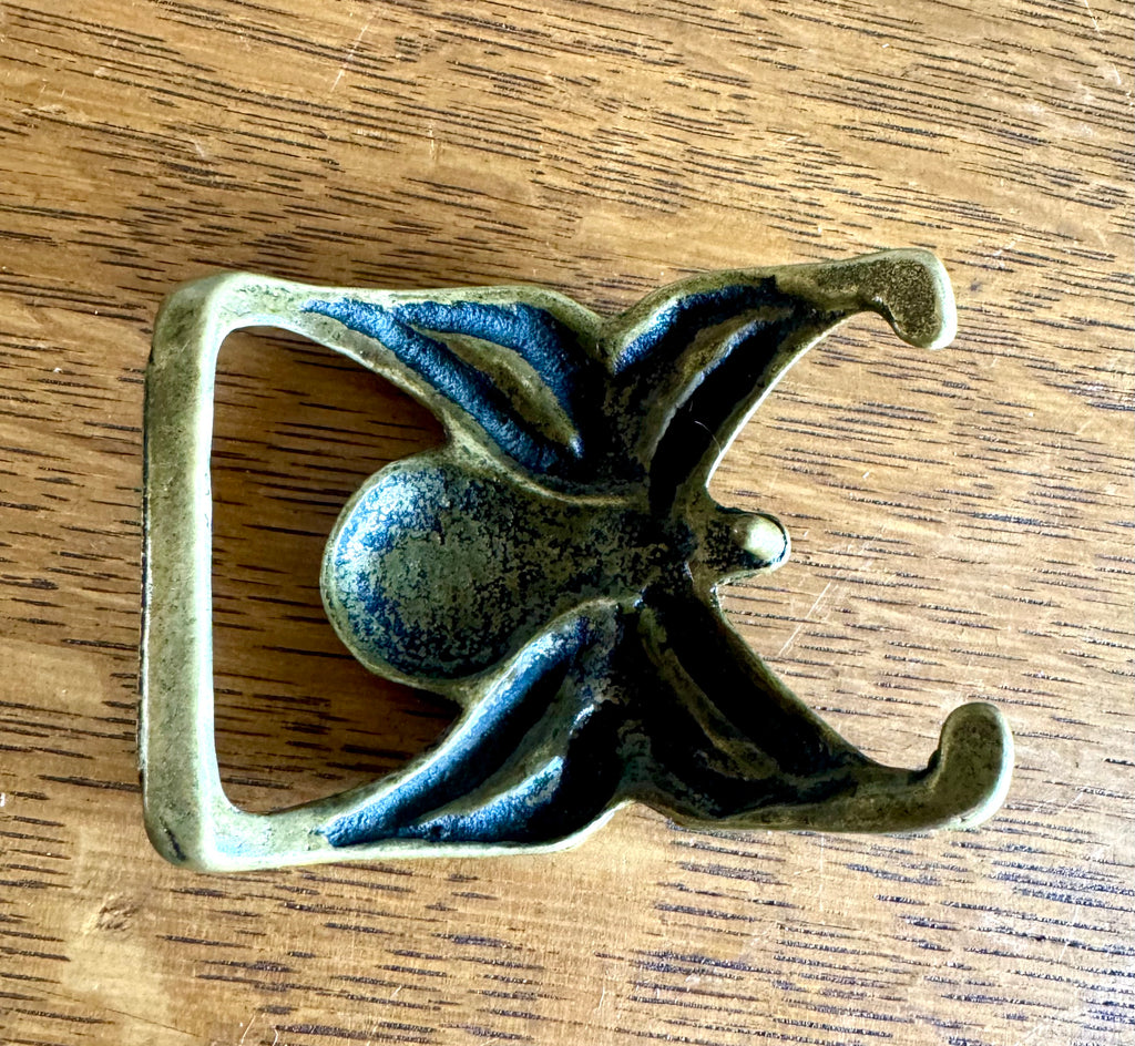 Vtg Solid Brass 70's Spide Belt Buckle | Spider Brass Belt Buckle