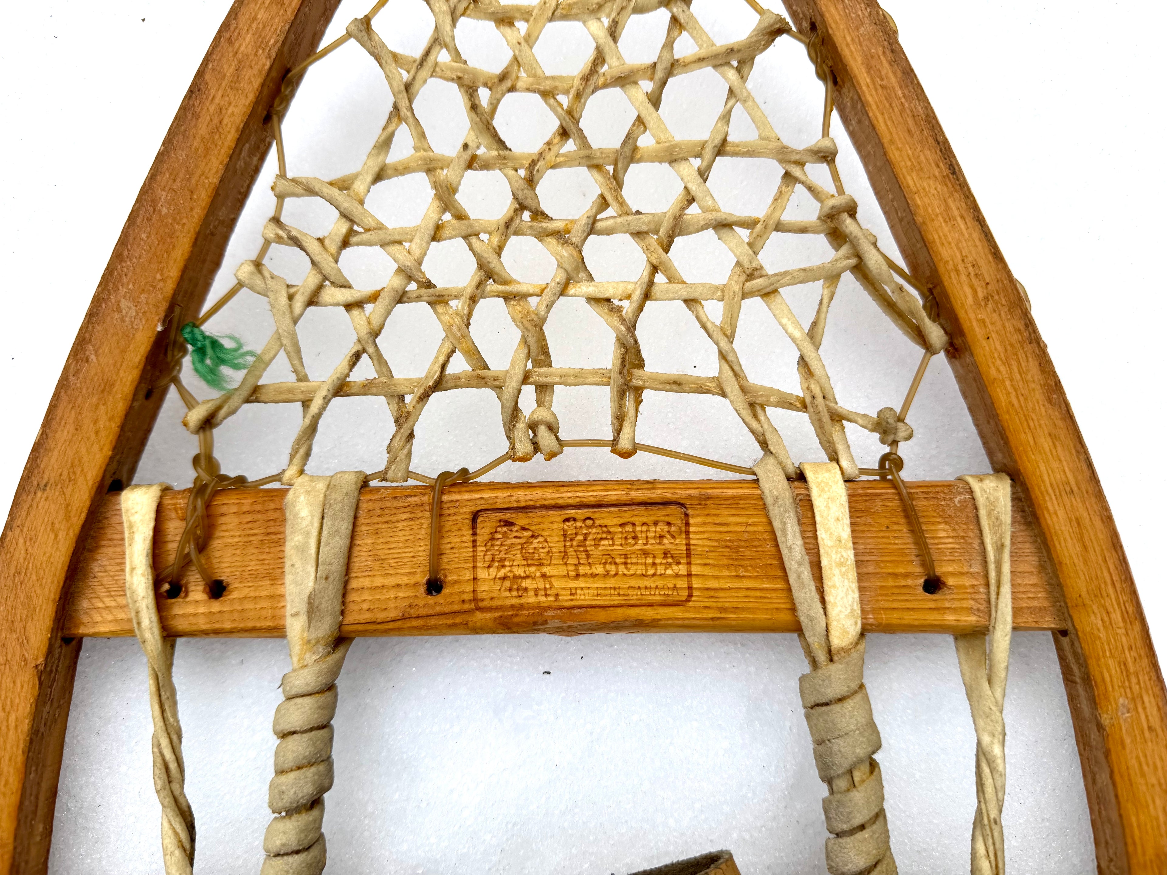 Vtg Wooden Kabir Kouba Snowshoes | Made In Canada Pair of Snowshoes 37 1/2" x 10 1/2"