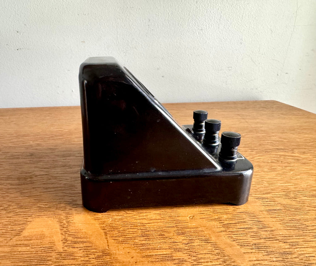 Vintage Welch Scientific Co. D.C. Volt Meter | Black Bakelite Welch Scientific Co Volt Meter | Industrial Lab Equipment Voltmeter