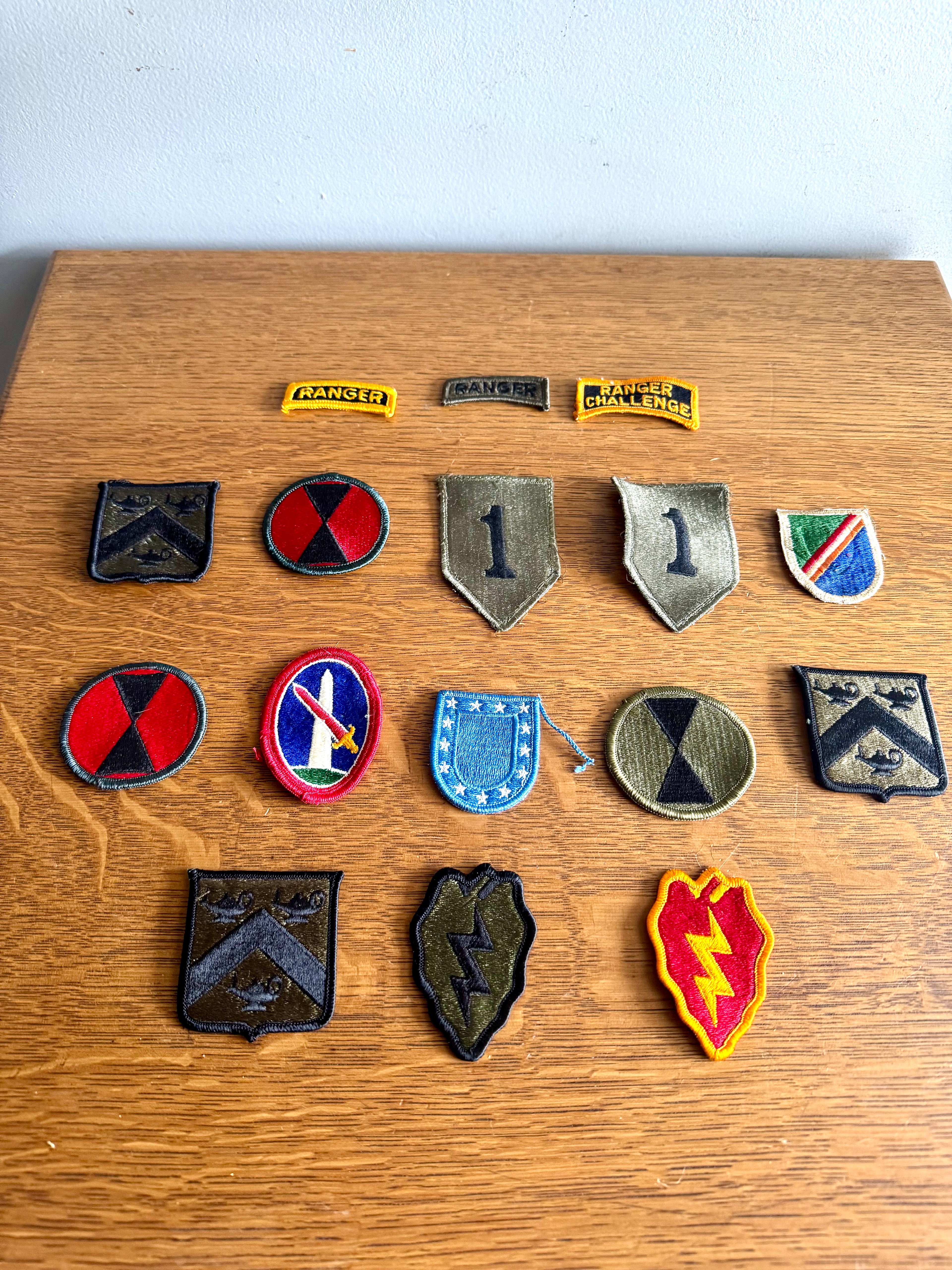 Vtg Lot of 16 U.S. Army Patches | Army Ranger Patches | Squadron Patches