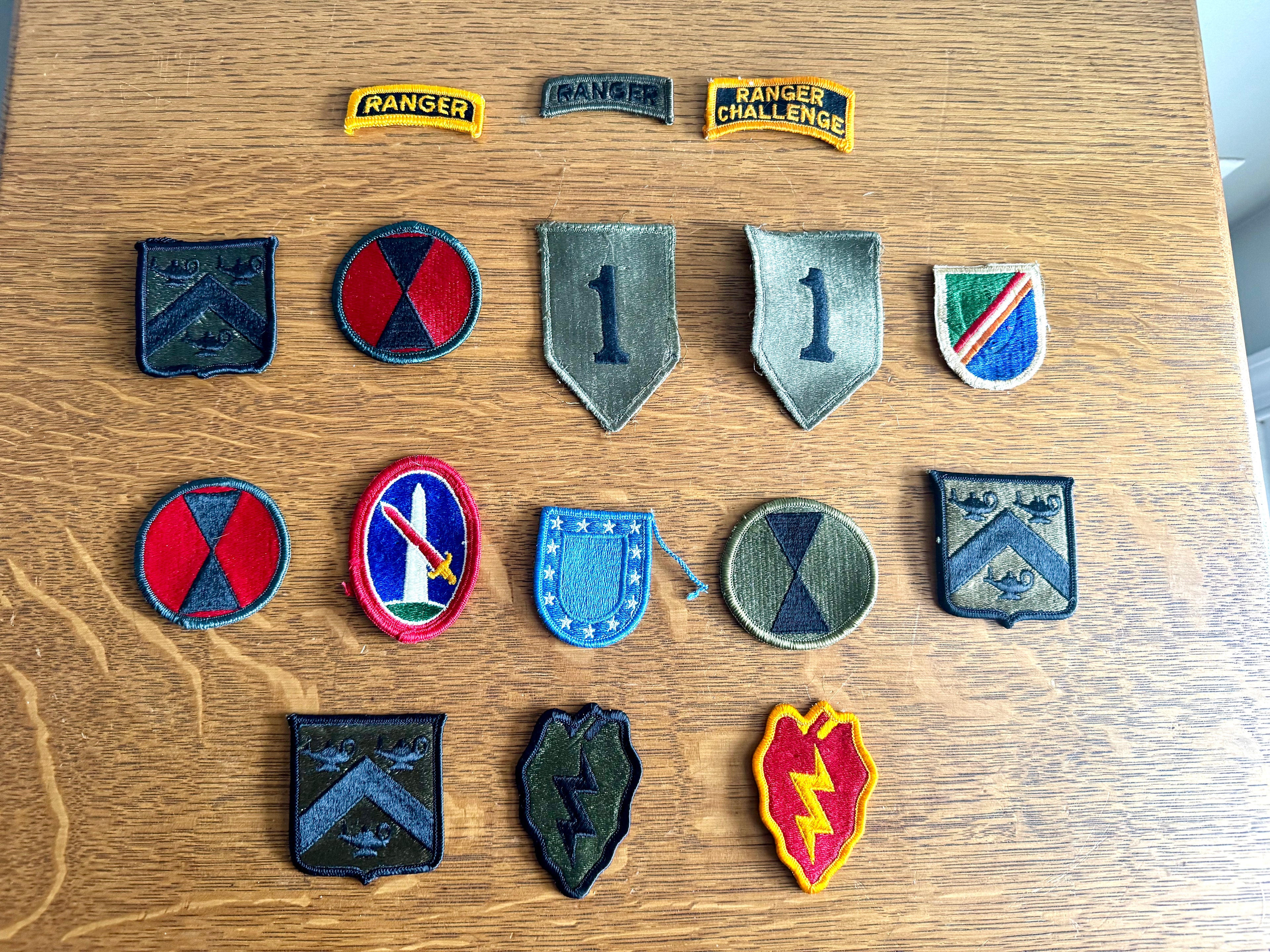 Vtg Lot of 16 U.S. Army Patches | Army Ranger Patches | Squadron Patches