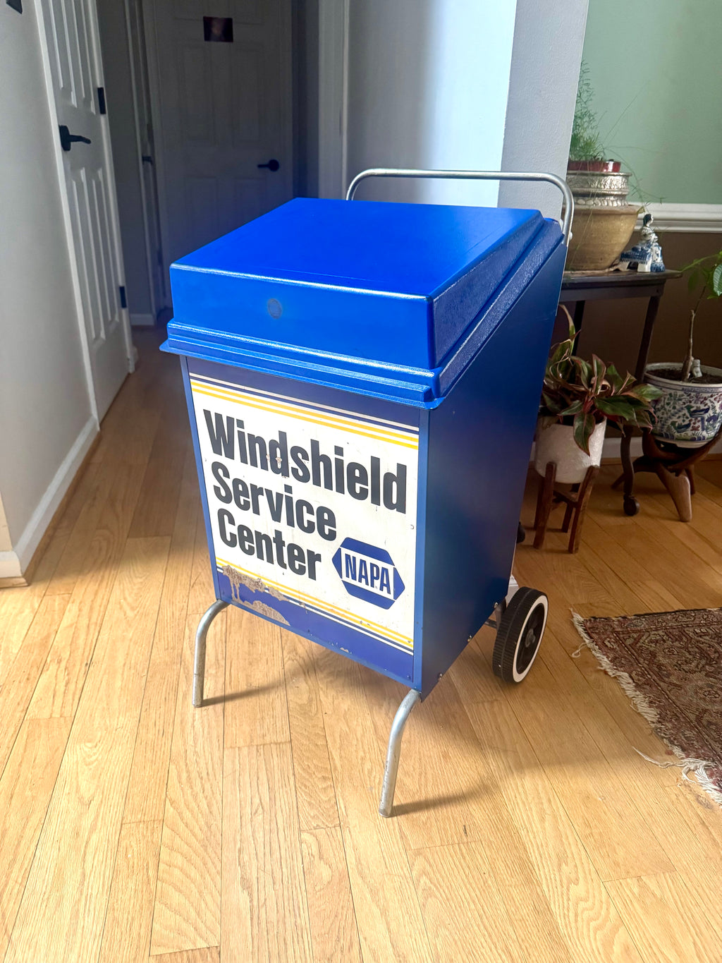 Vtg Napa Windshield Wiper Blade Service Cart | Industrial Umbrella Stand