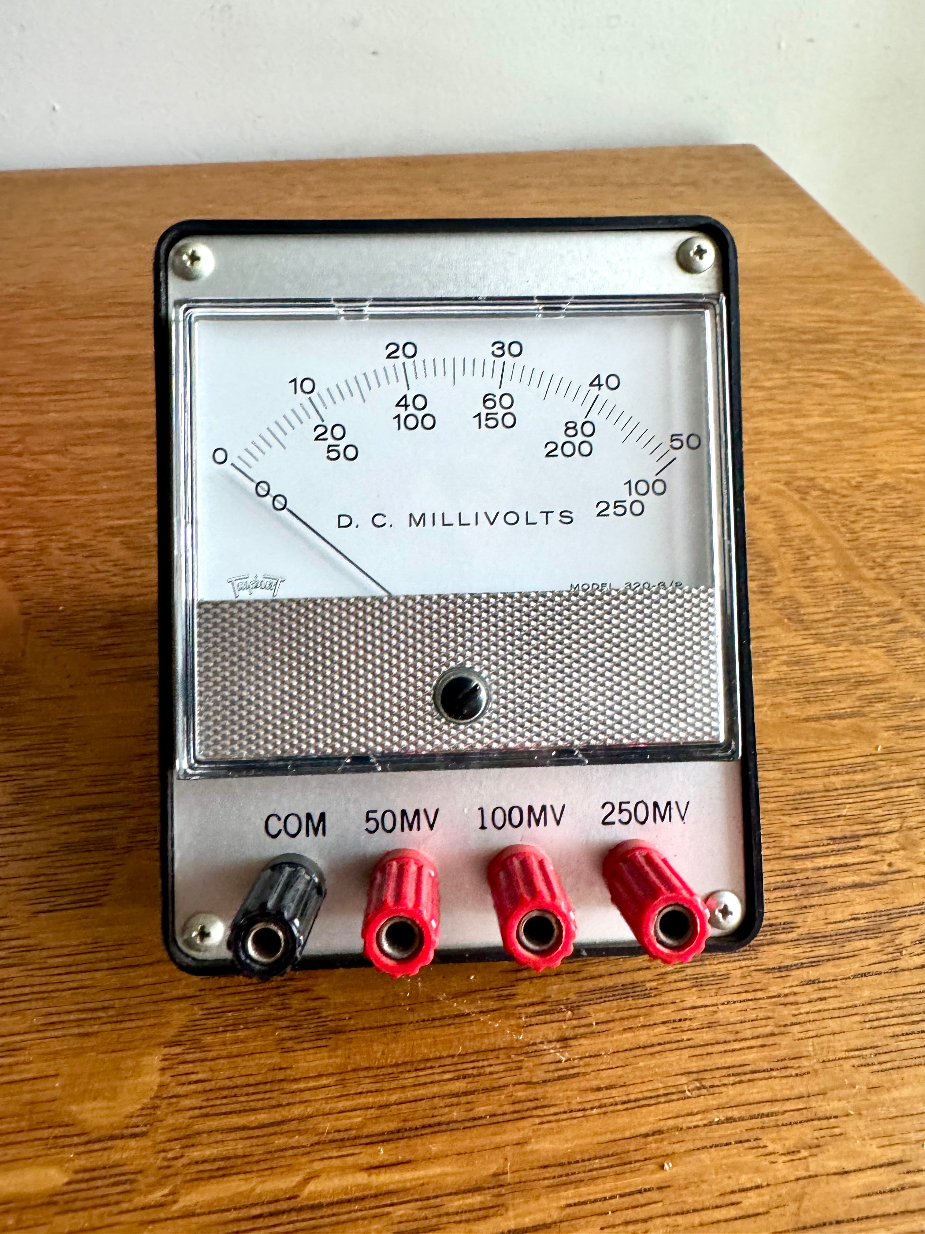 Vintage Triplett Portable DC Millivolts Meter | D.C. Millivolt Meter in Original Box | Vintage Analog Millivolt Gauge | Triplett Model 320 DC Voltage Gauge