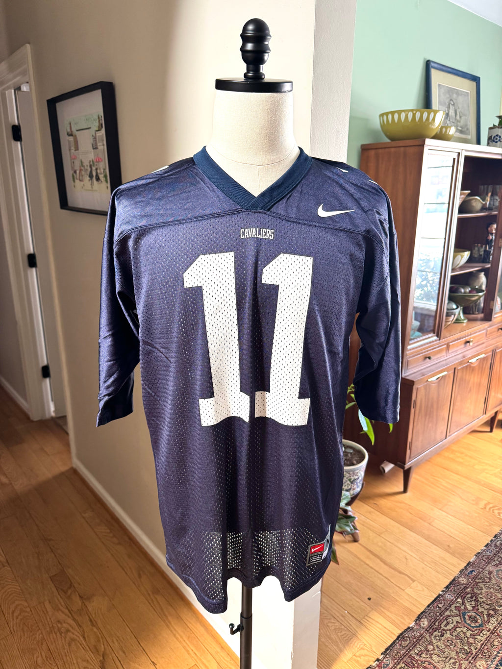 Vtg. Authentic Nike Virginia Cavaliers #11 Navy Jersey | Medium NCAA UVA Cavaliers Football Jersey