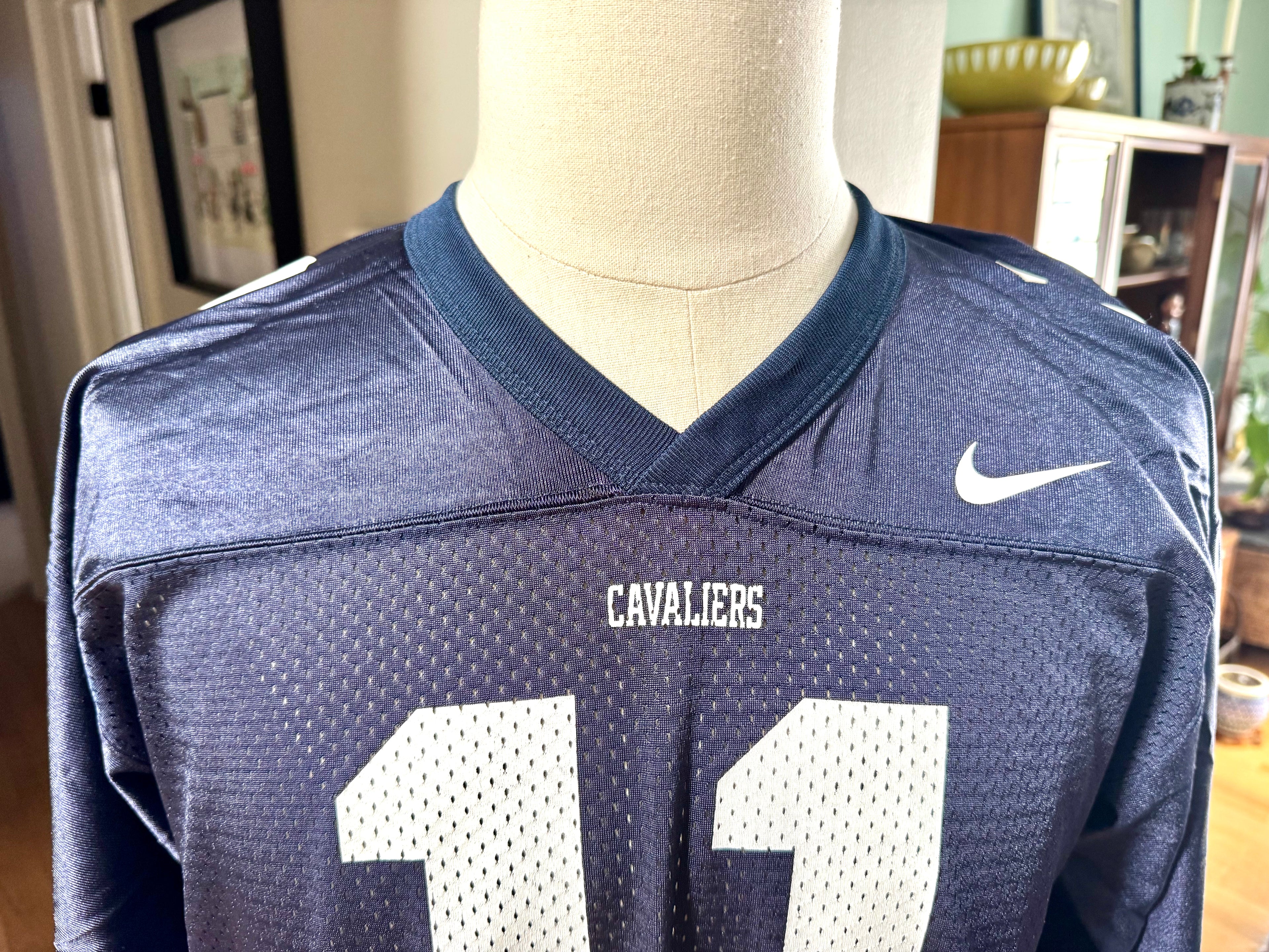 Vtg. Authentic Nike Virginia Cavaliers #11 Navy Jersey | Medium NCAA UVA Cavaliers Football Jersey