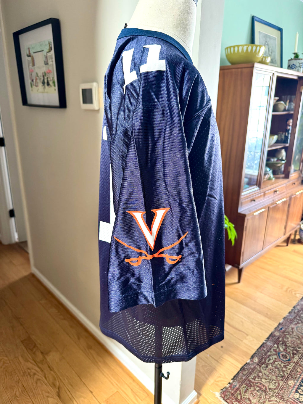 Vtg. Authentic Nike Virginia Cavaliers #11 Navy Jersey | Medium NCAA UVA Cavaliers Football Jersey