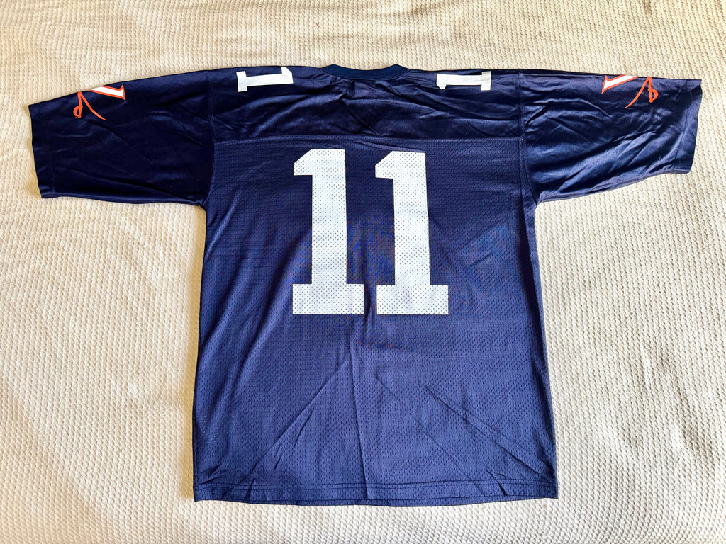 Vtg. Authentic Nike Virginia Cavaliers #11 Navy Jersey | Medium NCAA UVA Cavaliers Football Jersey