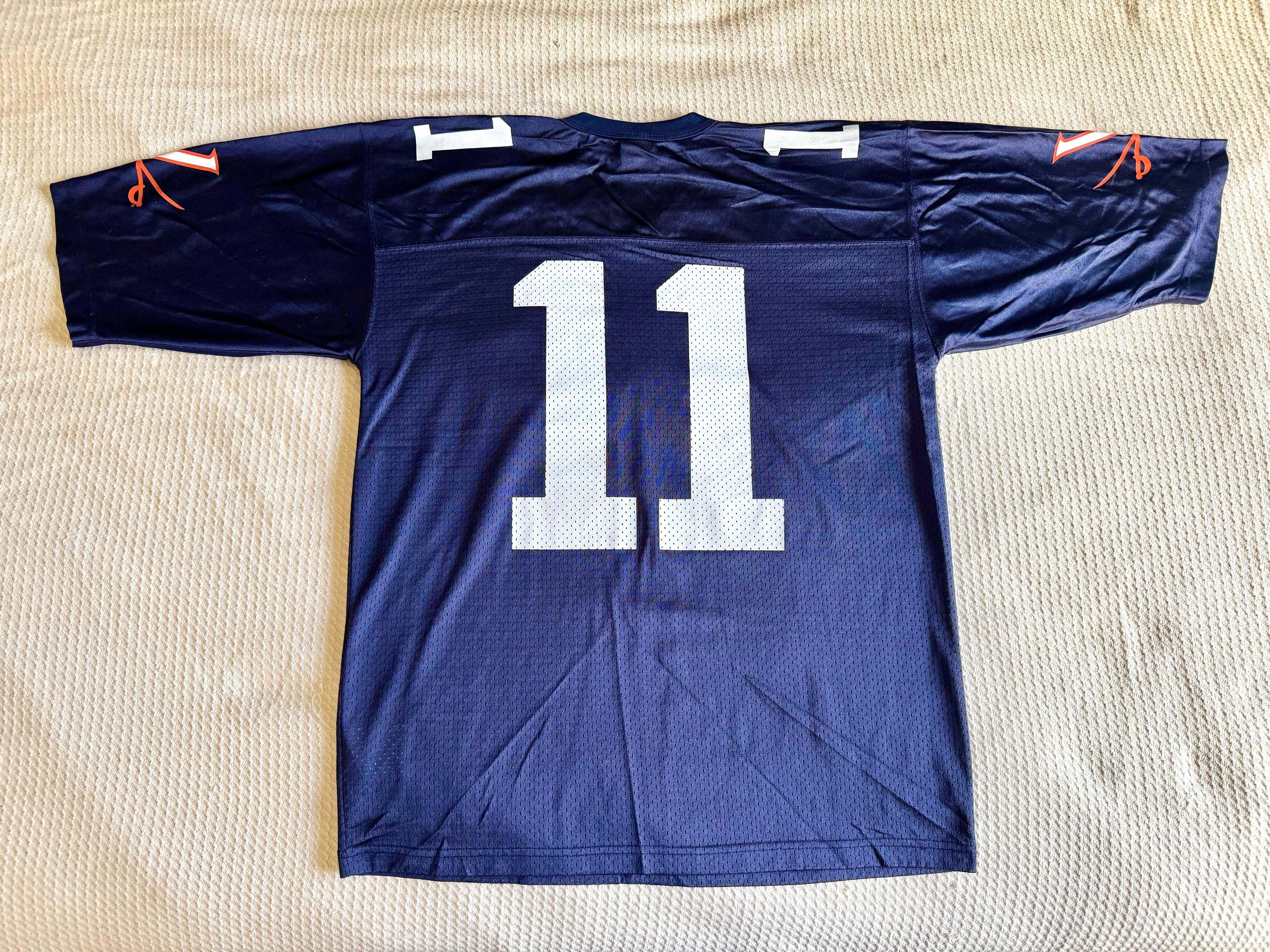 Vtg. Authentic Nike Virginia Cavaliers #11 Navy Jersey | Medium NCAA UVA Cavaliers Football Jersey