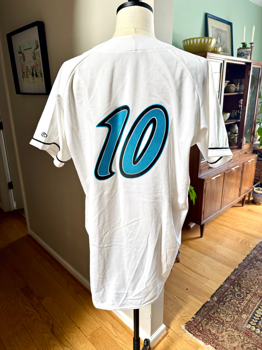 Morehead City Marlins Rawlings Game Worn Baseball Jersey, Size X-Large