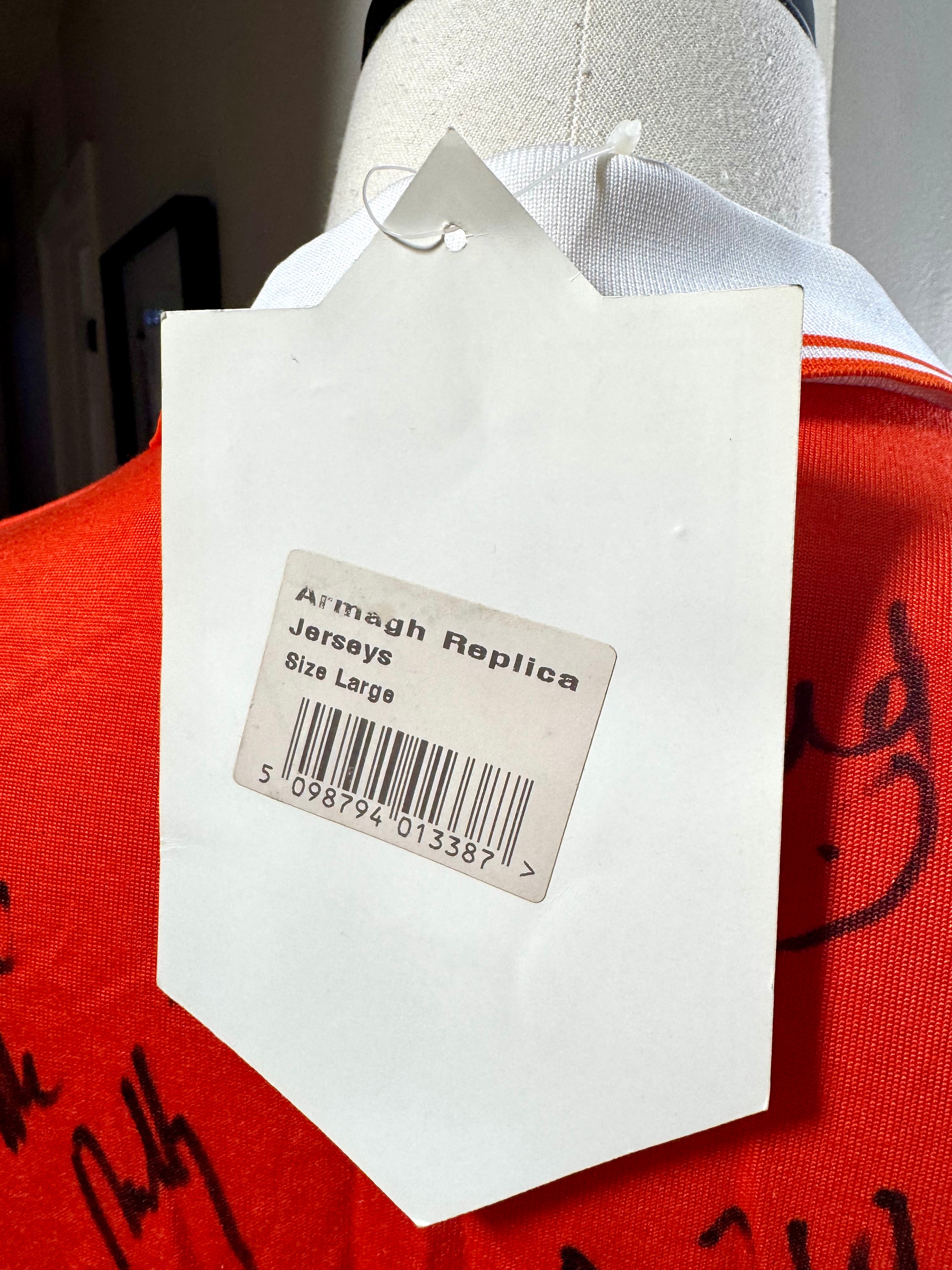 Vtg 90's Armagh GAA Signed Jersey | O'neills 90's Armagh Gaelic Jersey With Signatures