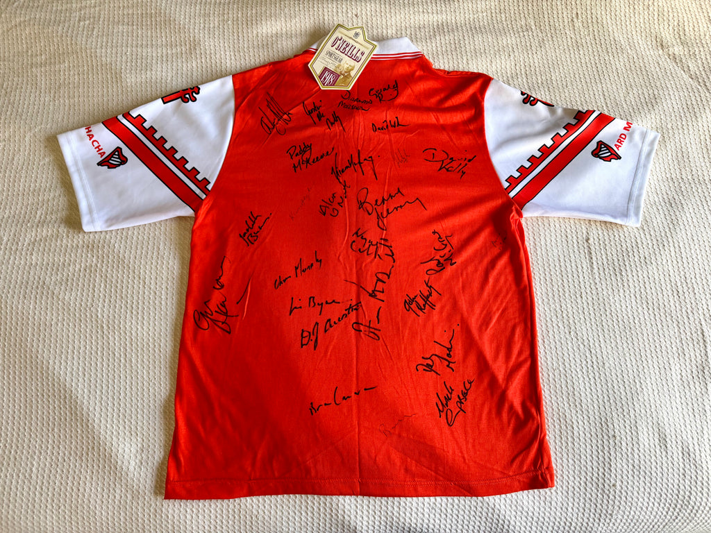 Vtg 90's Armagh GAA Signed Jersey | O'neills 90's Armagh Gaelic Jersey With Signatures