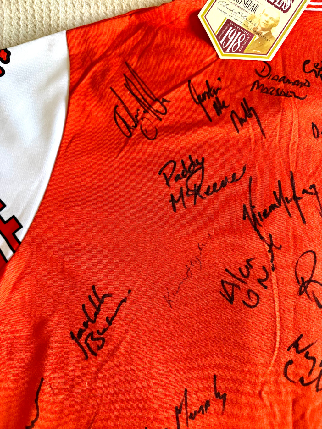 Vtg 90's Armagh GAA Signed Jersey | O'neills 90's Armagh Gaelic Jersey With Signatures