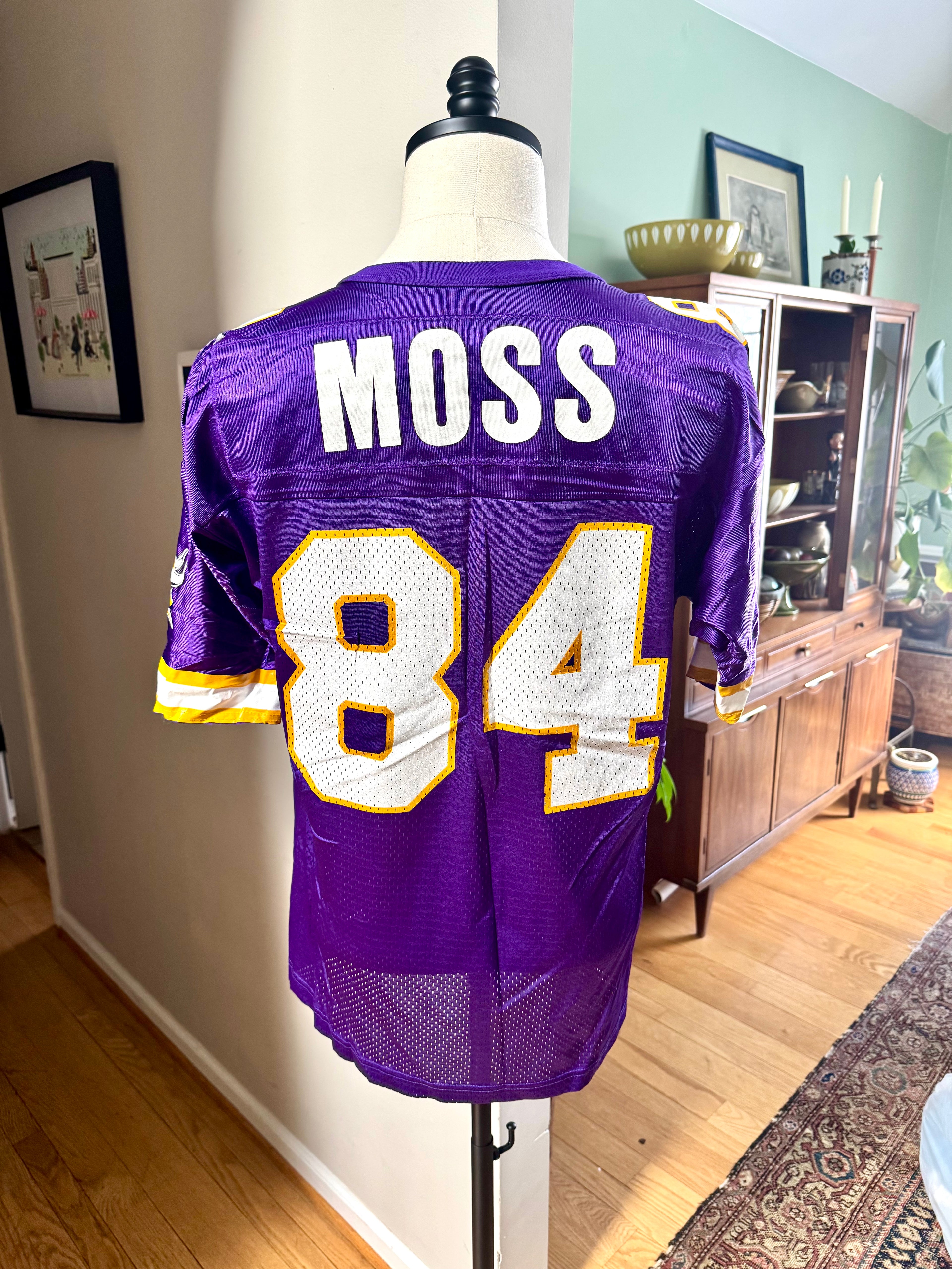Vtg Minnesota Vikings 90's Champion Home Jersey - Randy Moss #84