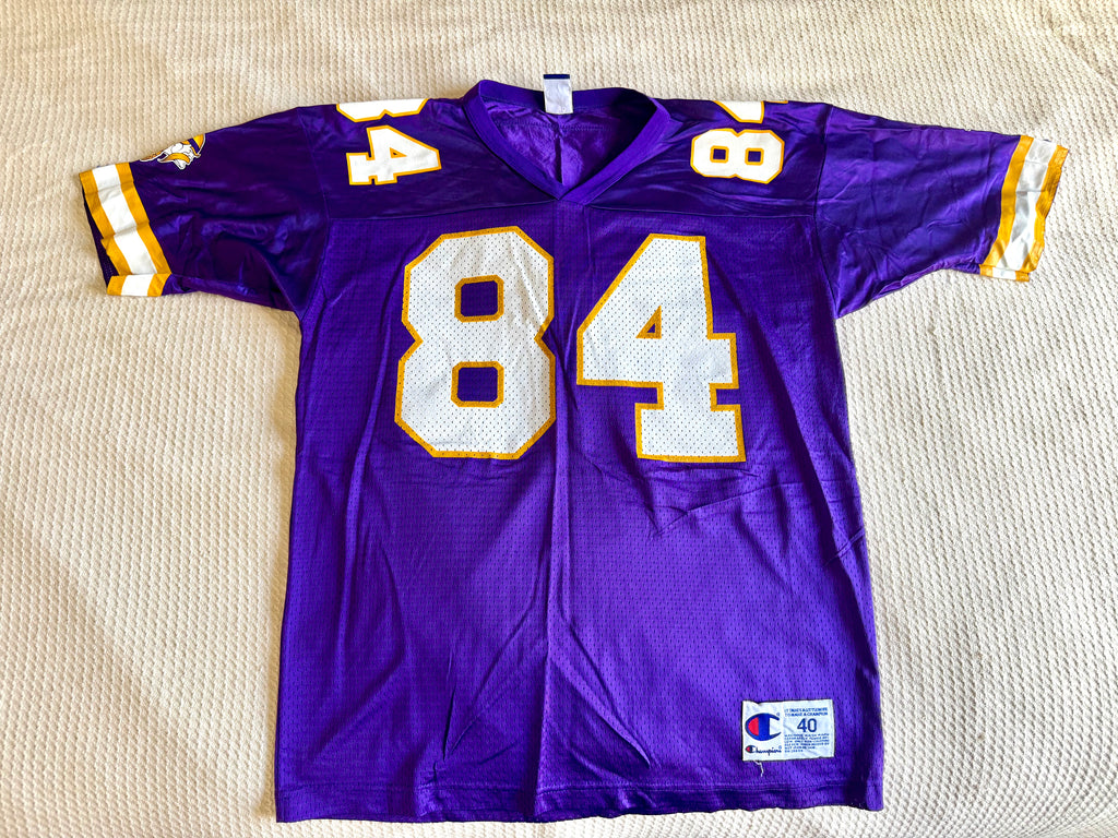 Vtg Minnesota Vikings 90's Champion Home Jersey - Randy Moss #84