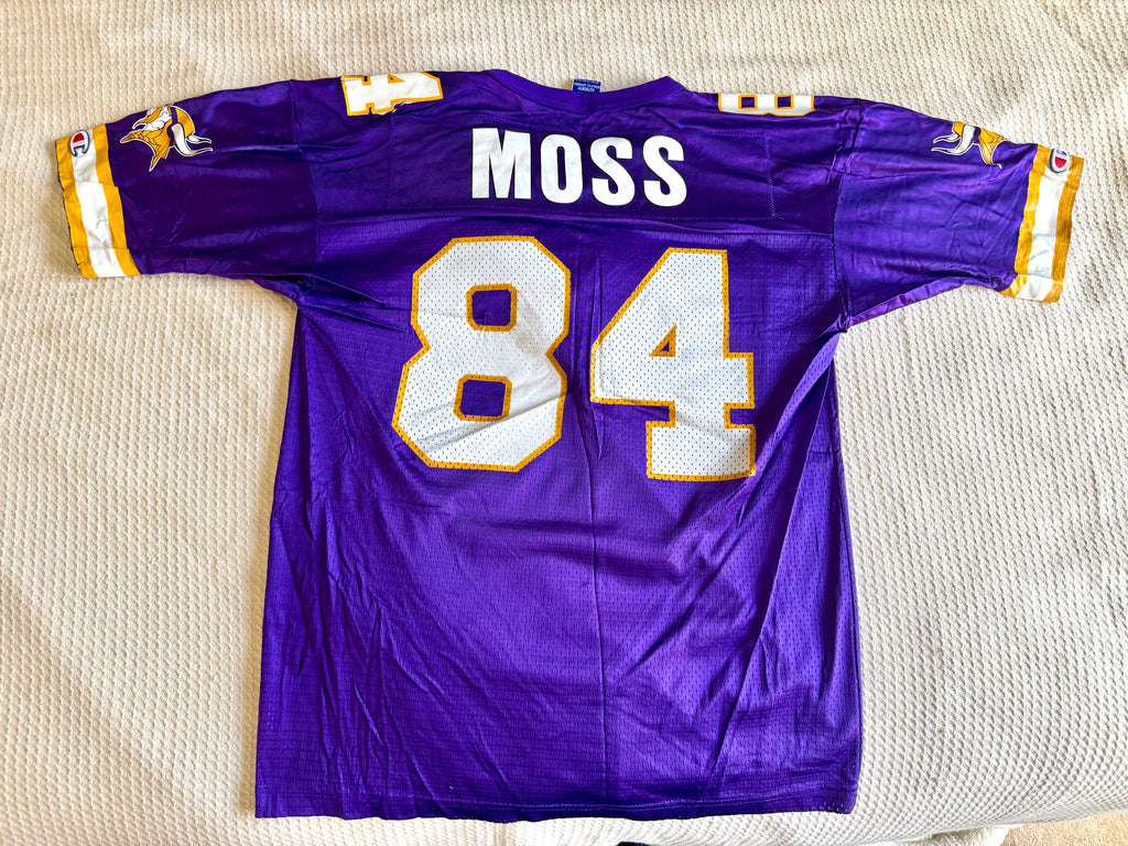 Vtg Minnesota Vikings 90's Champion Home Jersey - Randy Moss #84