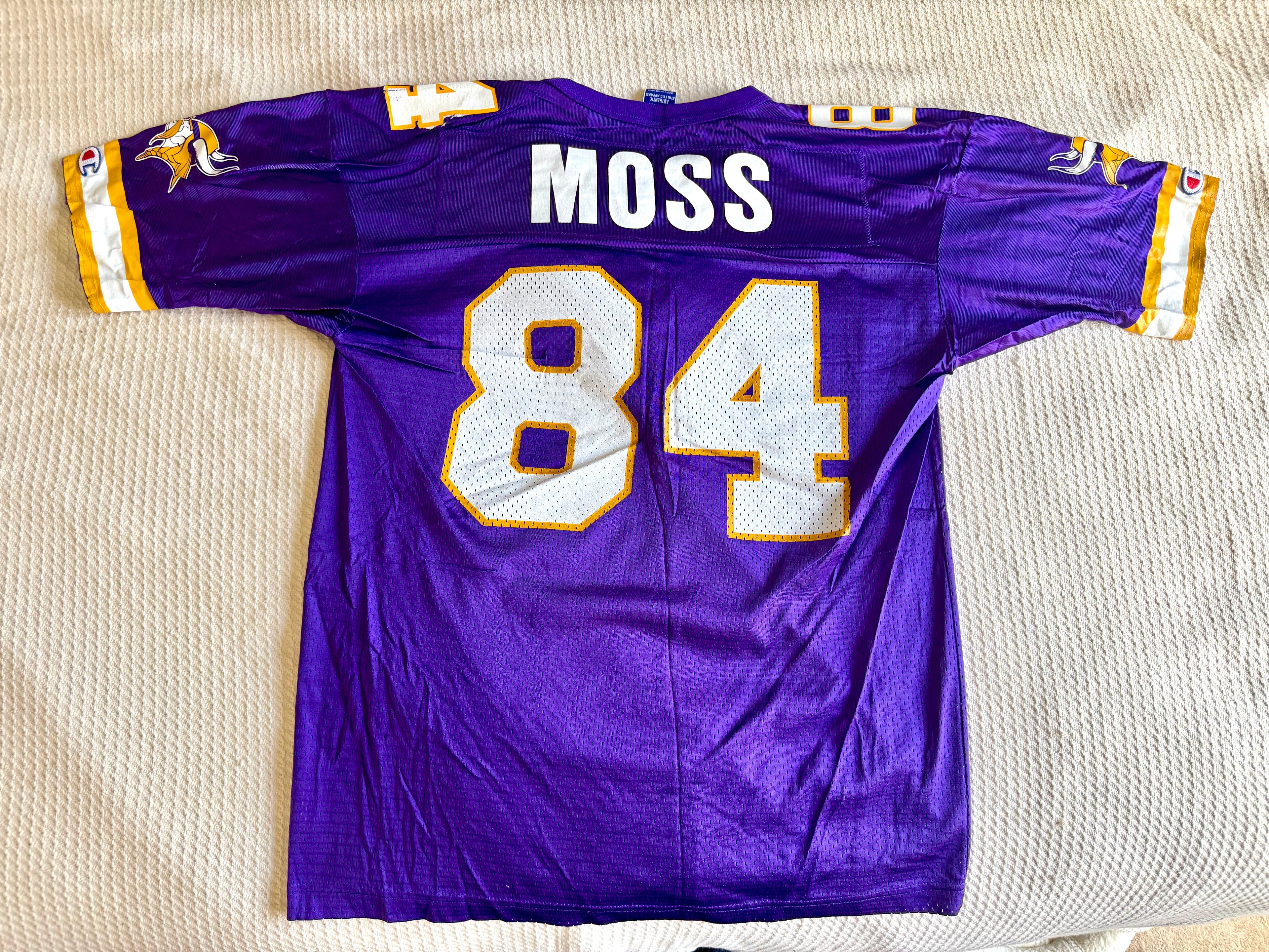 Vtg Minnesota Vikings 90's Champion Home Jersey - Randy Moss #84