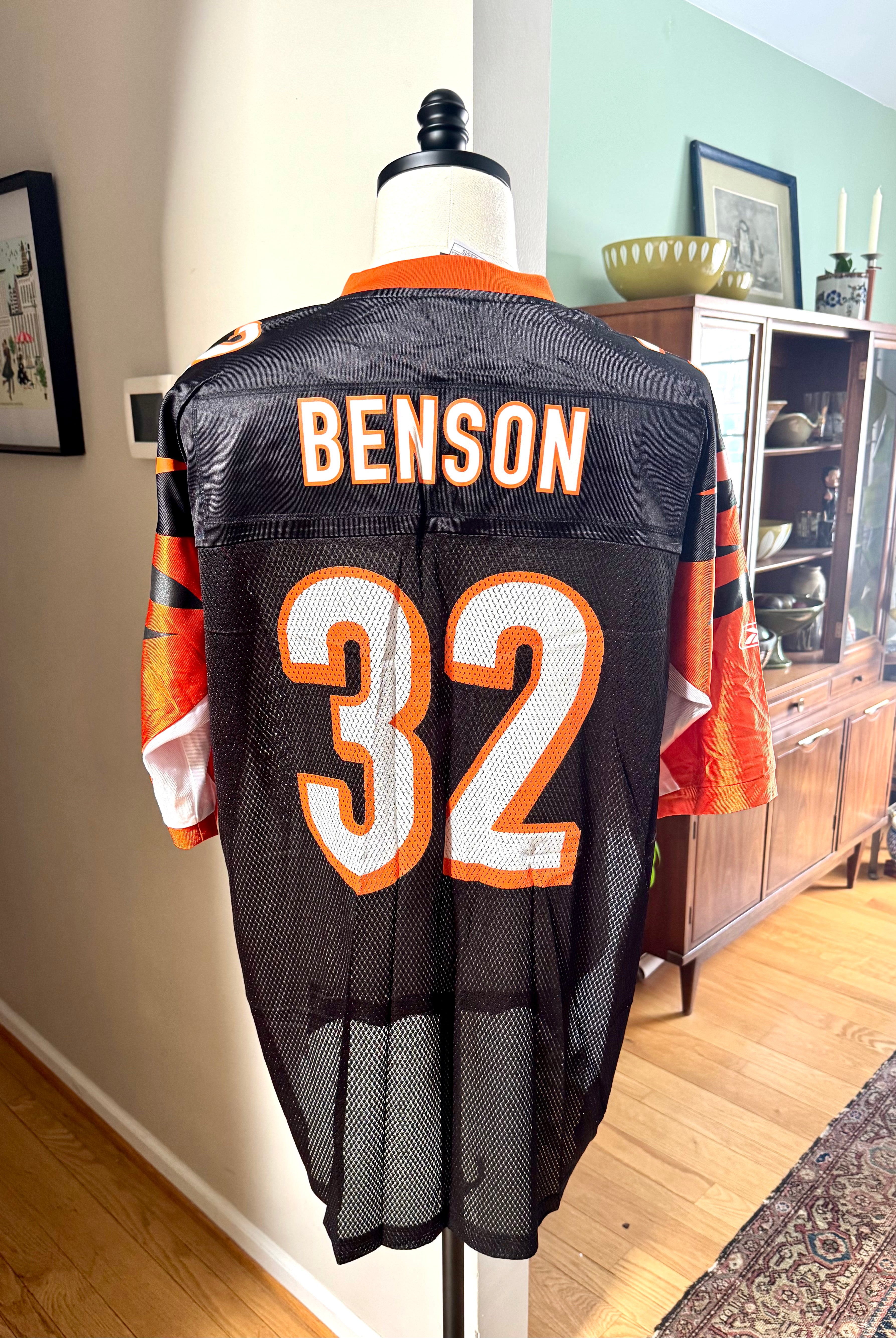2009 Cedric Benson Cincinnati Bengals Reebok NFL Jersey Size XL