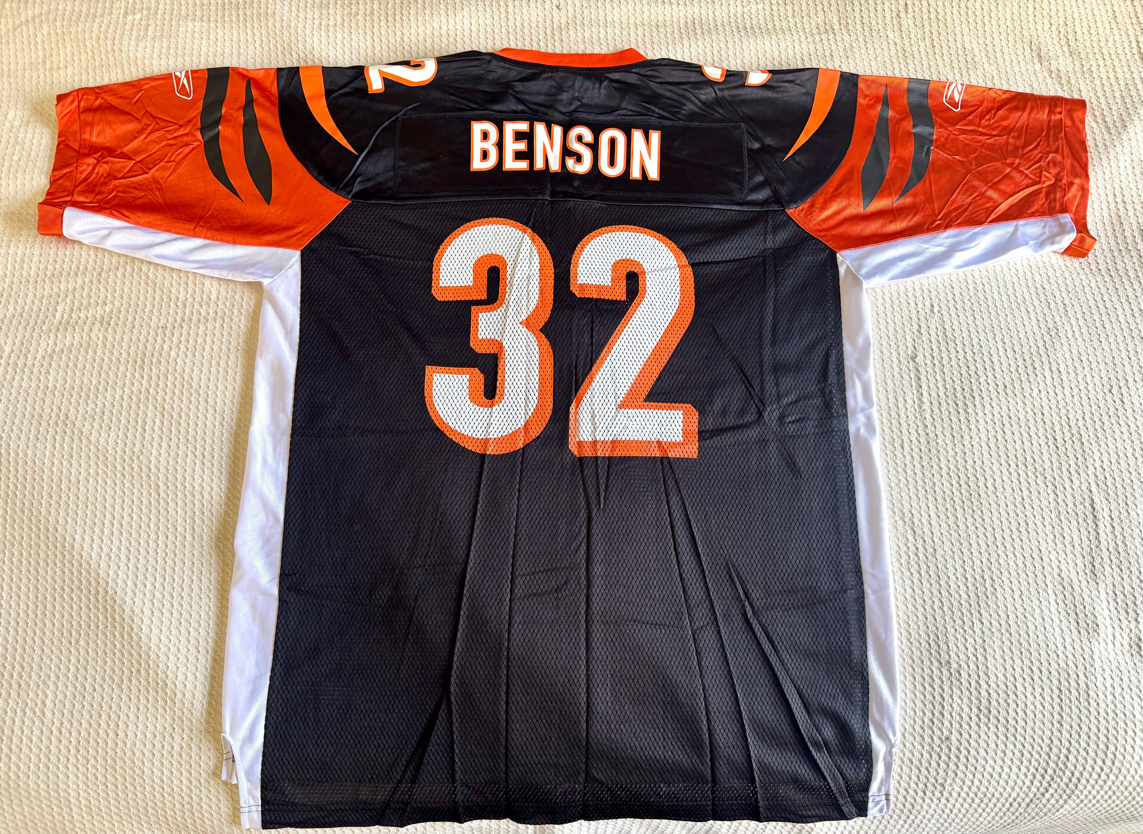 2009 Cedric Benson Cincinnati Bengals Reebok NFL Jersey Size XL