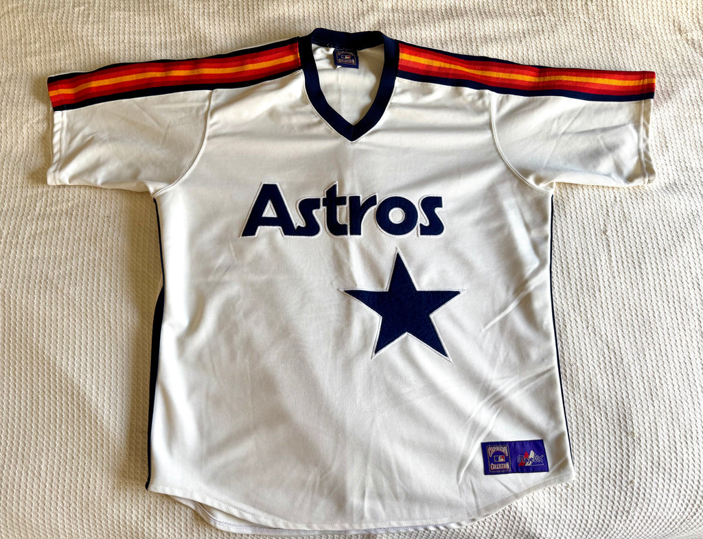 Vtg 90s Houston Astros Men's Majestic Cooperstown Home White Jersey XL