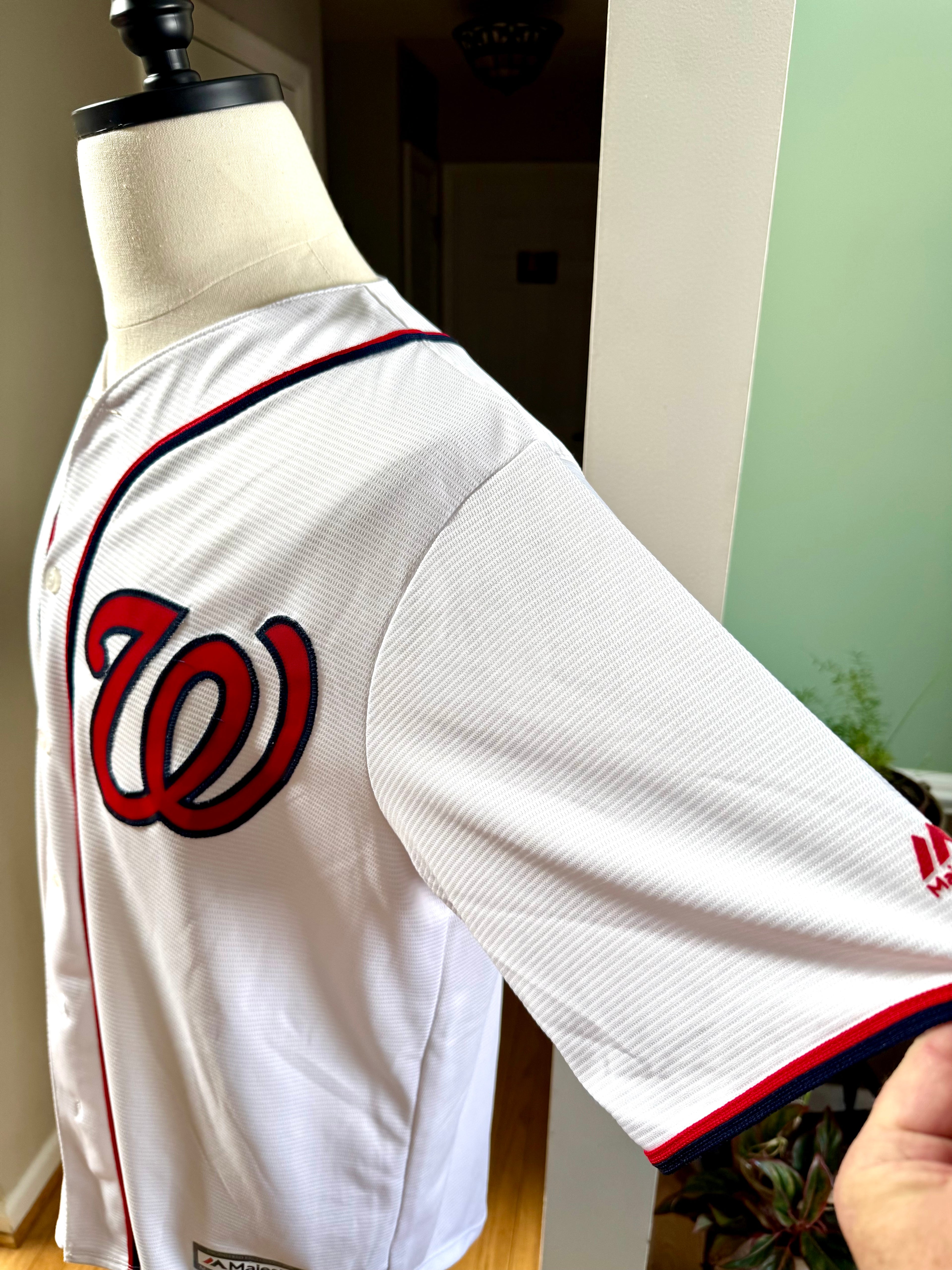 Majestic MLB Washington Nationals #34 Bryce Harper Stitched Baseball Jersey (Large)