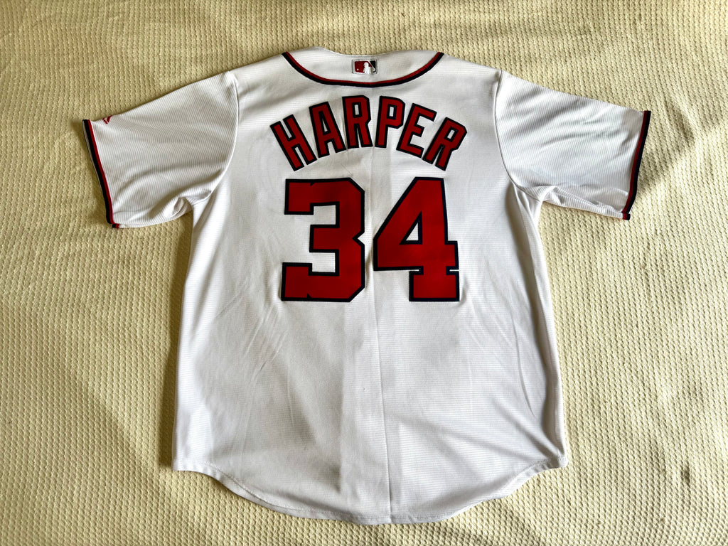 Majestic MLB Washington Nationals #34 Bryce Harper Stitched Baseball Jersey (Large)