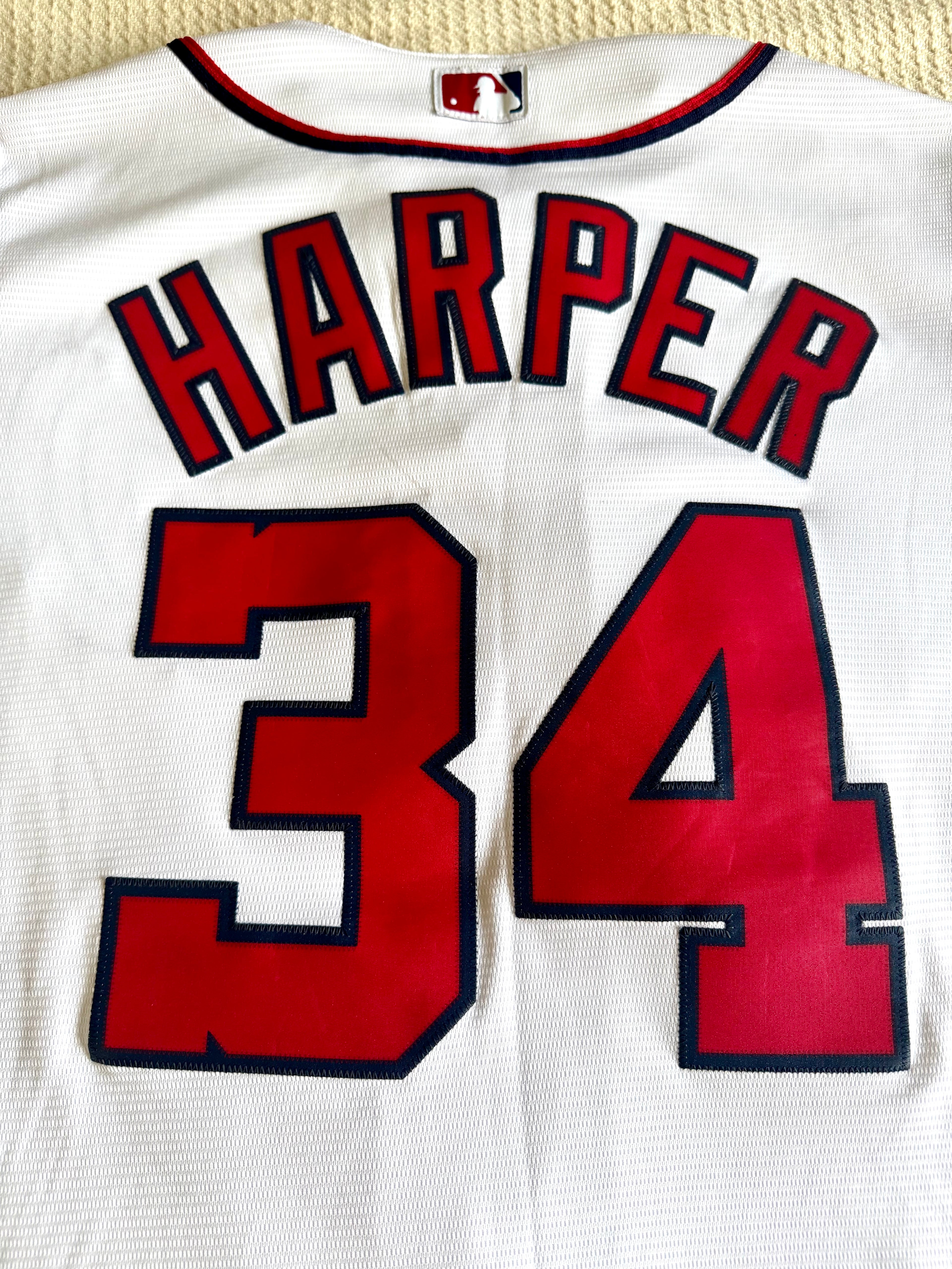 Majestic MLB Washington Nationals #34 Bryce Harper Stitched Baseball Jersey (Large)