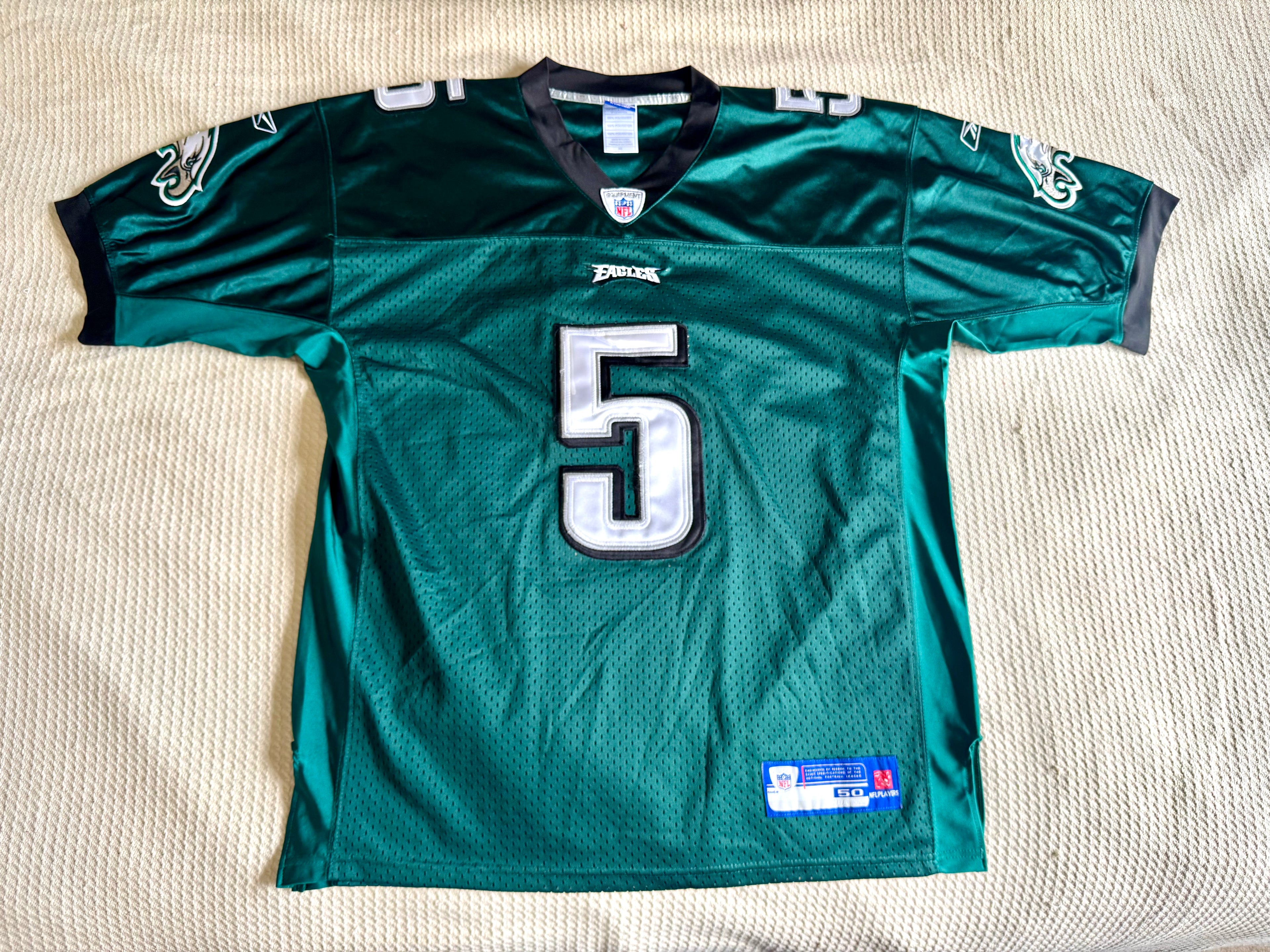 Vtg Reebok NFL Philadelphia Eagles Donovan McNabb Football Jersey | Size 50