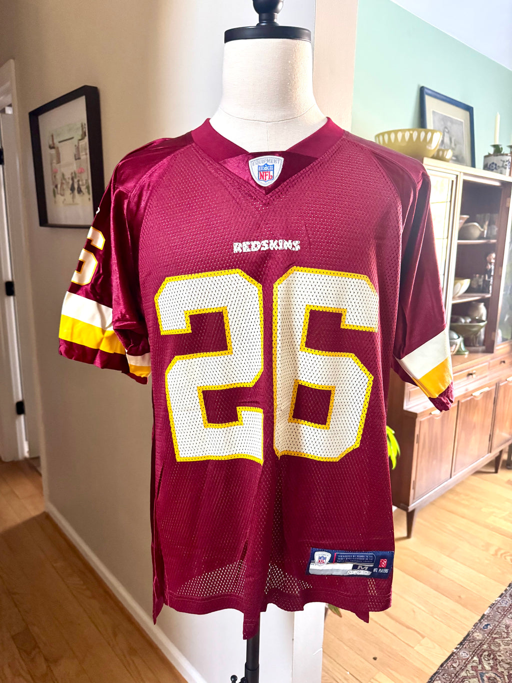 Washington Redskins Reebok Jersey #26 Clinton Portis Mens Size M NFL