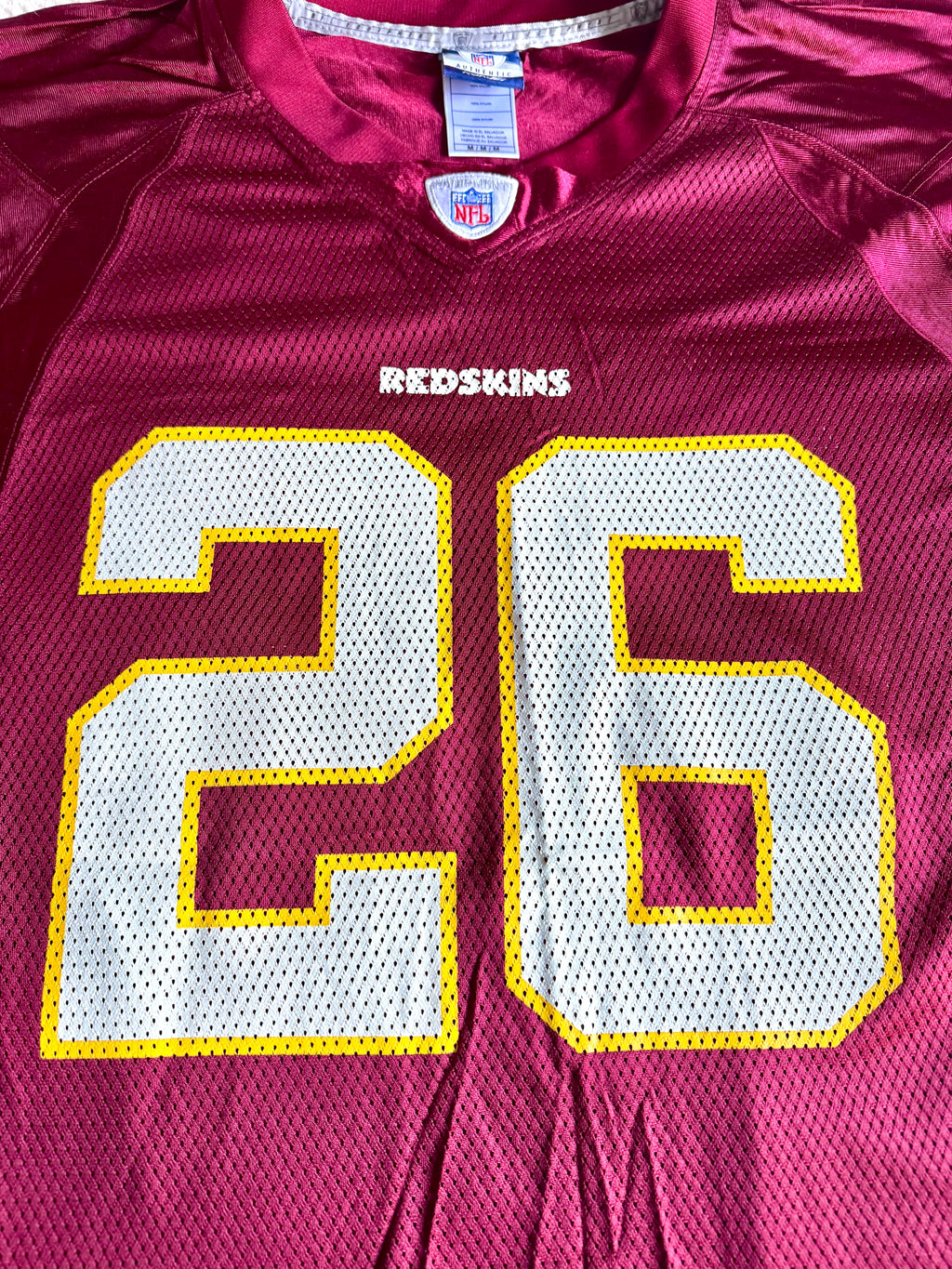 Washington Redskins Reebok Jersey #26 Clinton Portis Mens Size M NFL