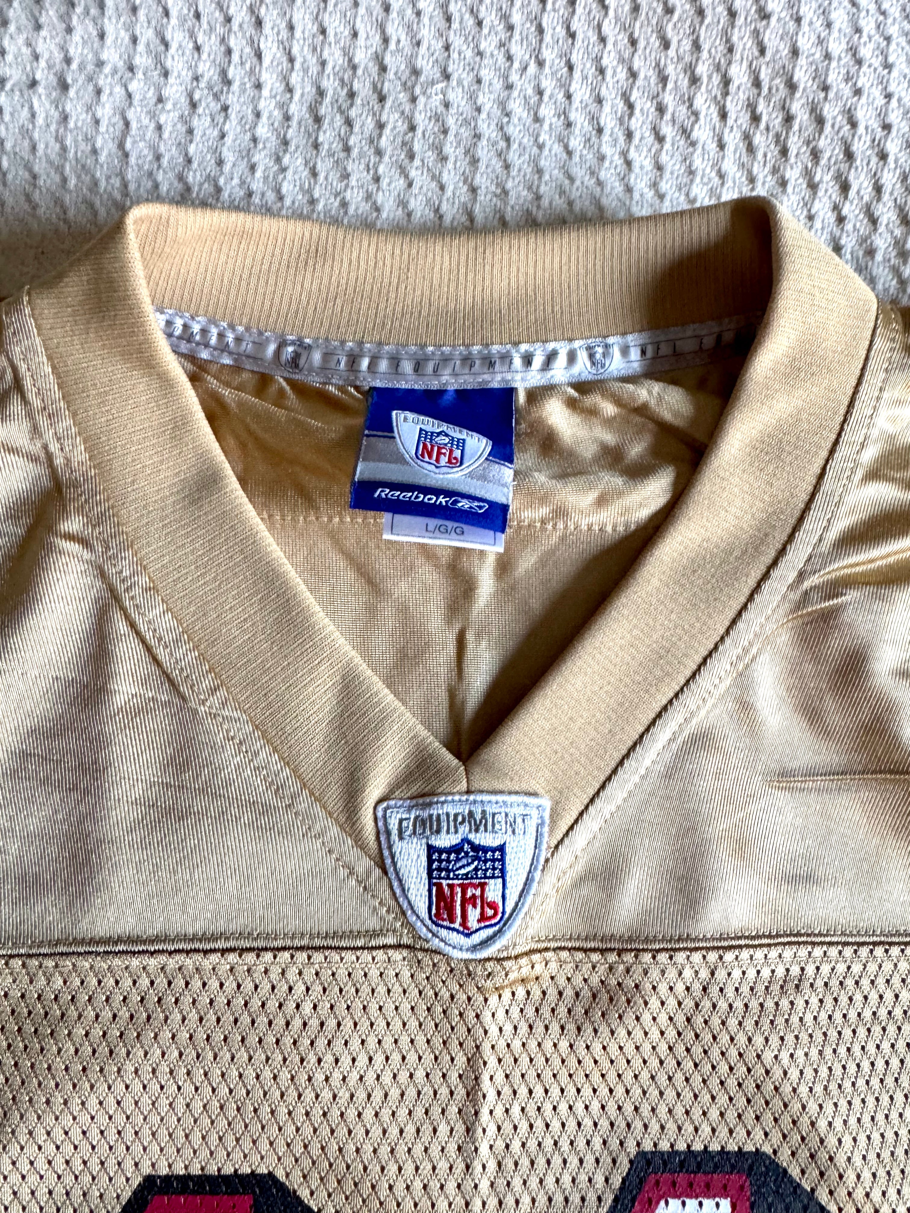 San Francisco 49ers Gold Jersey Mens (L) NFL Football Alex Smith 11 Reebok