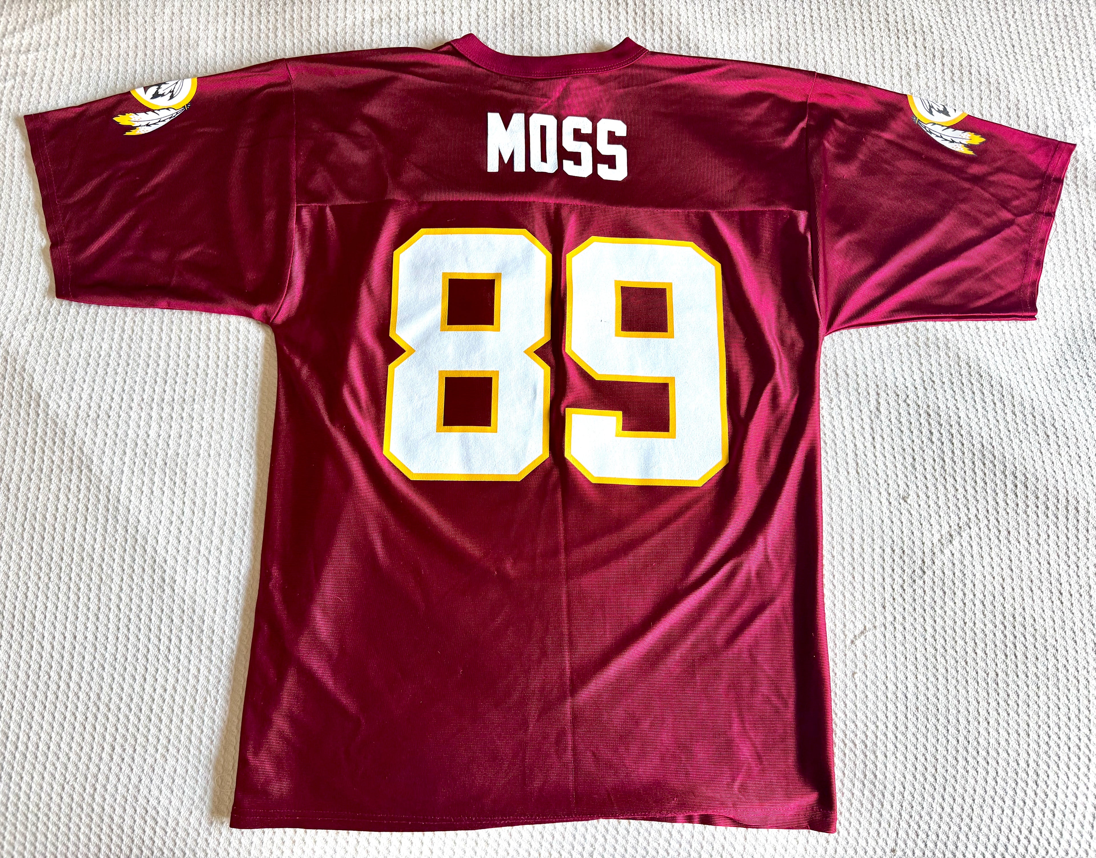 Washington Redskins Reebok Santana Moss NFL Jersey Style Shirt (M)